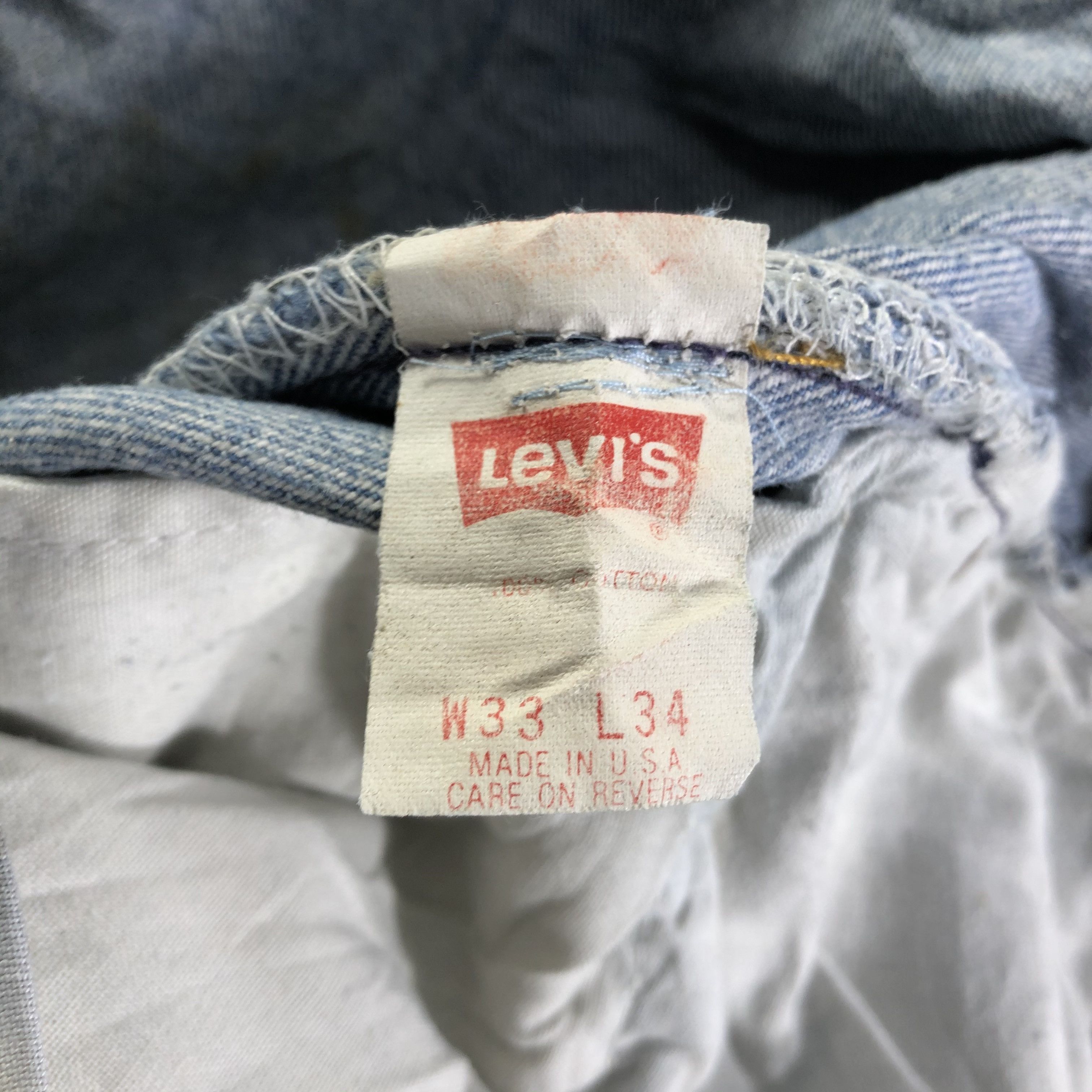 Levi's 90s Vintage Blue Wash Levis 501 Jeans-J3934 Size US 31 - 10 Thumbnail