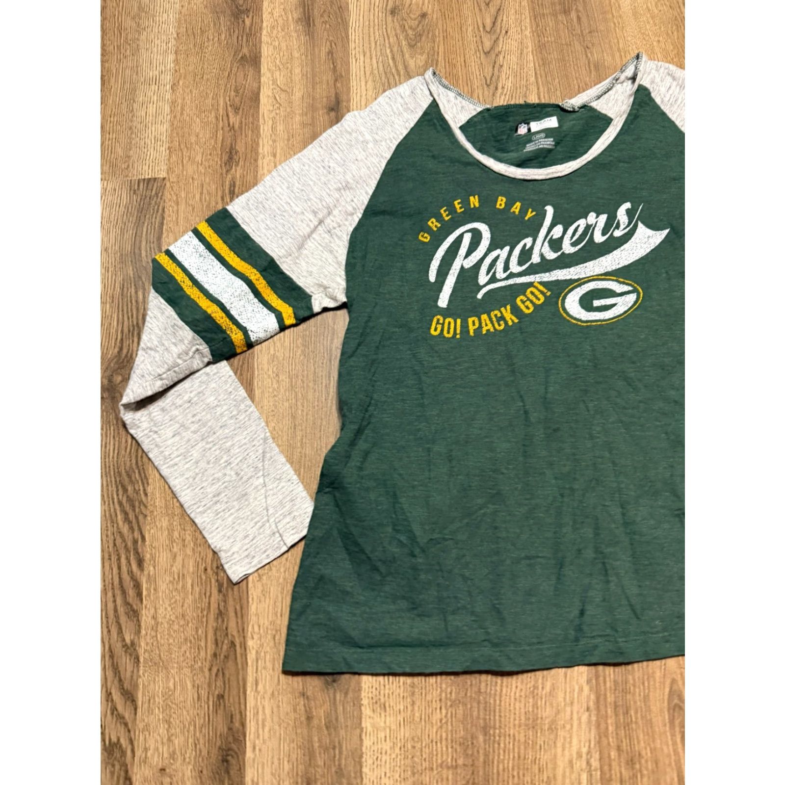NFL NFL Team apparel Shirt Womens Large Wisconsin Green Bay Packers Long Sleeve Size L / US 10 / IT 46 - 3 Thumbnail