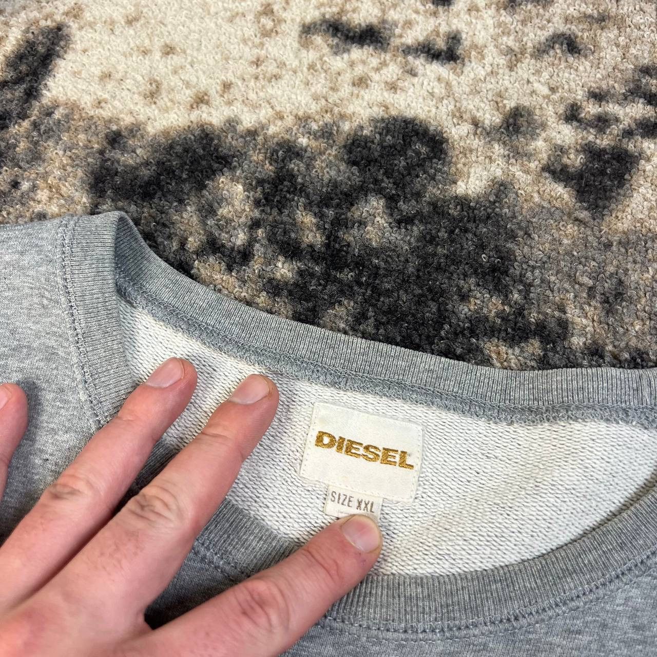 Diesel Diesel Big Embroidered Logo Luxury Sweatshirt Size US XXL / EU 58 / 5 - 5 Thumbnail