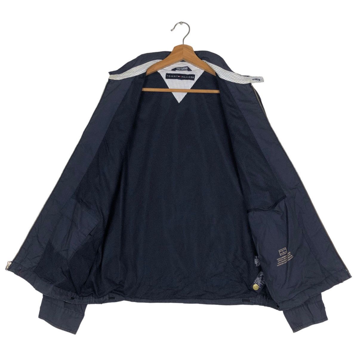 Japanese Brand 🔥Vintage Bomber Jacket Chore Tommy Hilfiger Striped Design Size US L / EU 52-54 / 3 - 13 Thumbnail