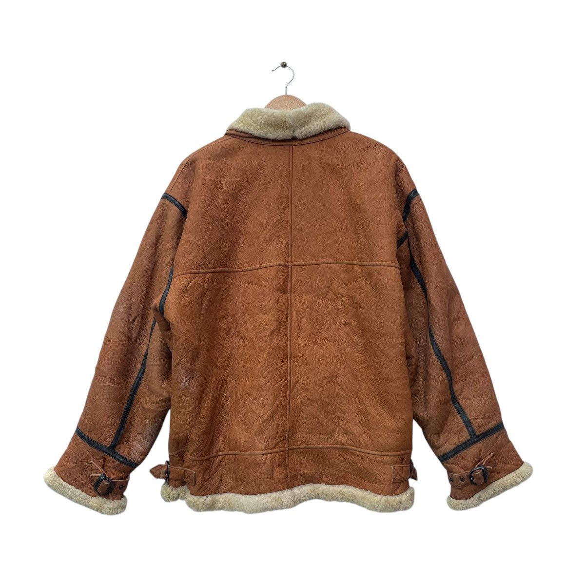 Aviator Nation × Genuine Leather 💥Vintage B3 Sheepskin Leather Sherpa Toggles button Jacket Size US M / EU 48-50 / 2 - 2 Thumbnail