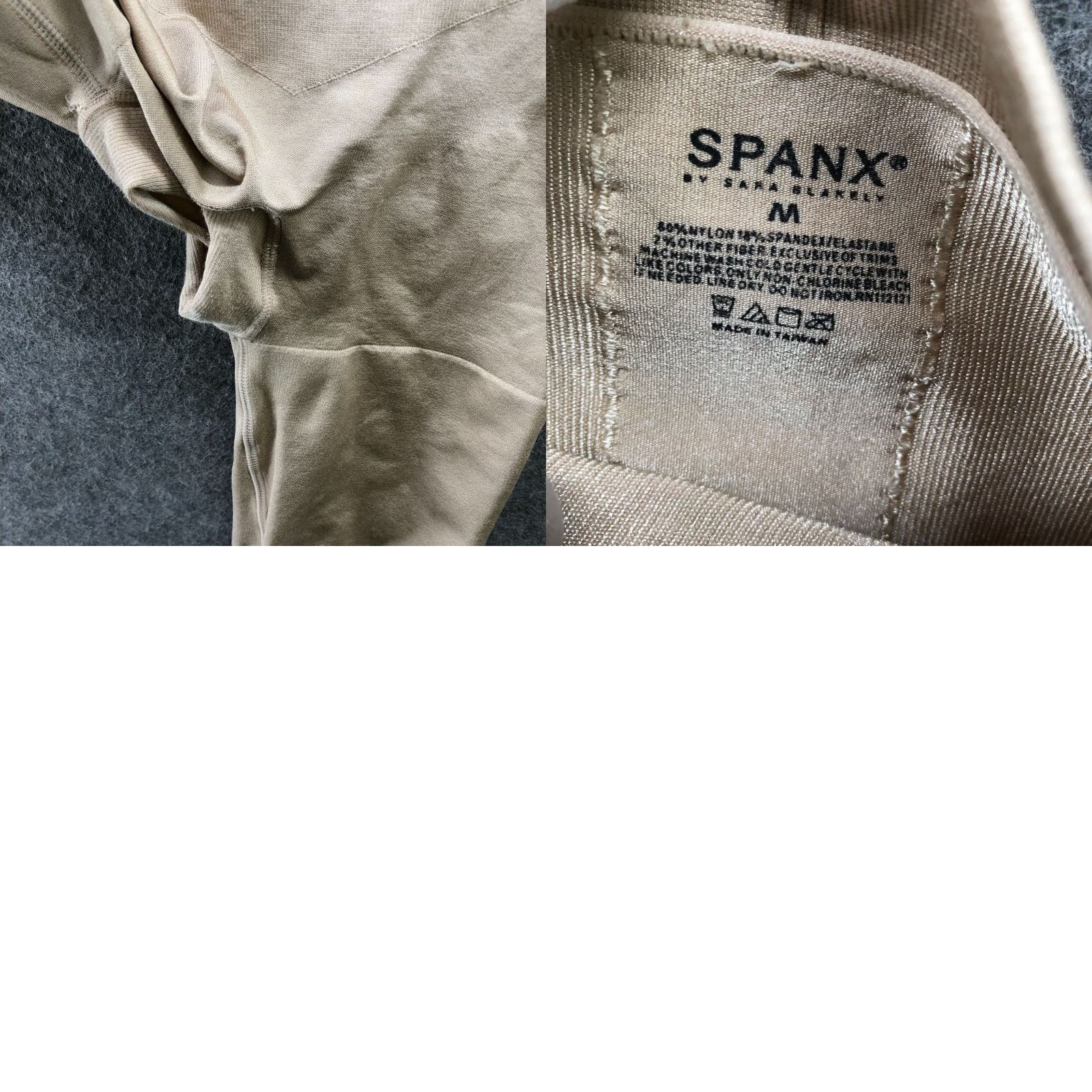 Spanx Spanx Shapewear High Waisted Mid Thigh Short Women M Beige Seamless Slimming Firm Compression Shaping Underwear Size 32" / US 10 / IT 46 - 8 Thumbnail