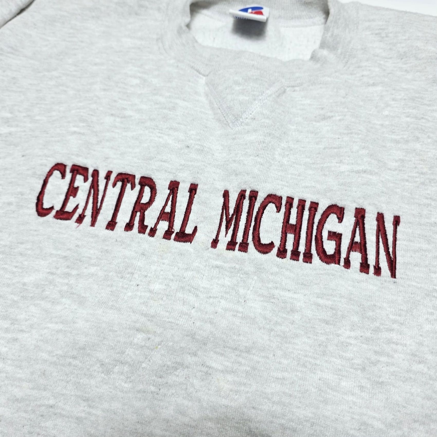 Russell Athletic VINTAGE Russell Athletic Central Michigan Chippewas Sweatshirt XL Crewneck USA Made Gray Cotton Blend Size US XL / EU 56 / 4 - 4 Thumbnail