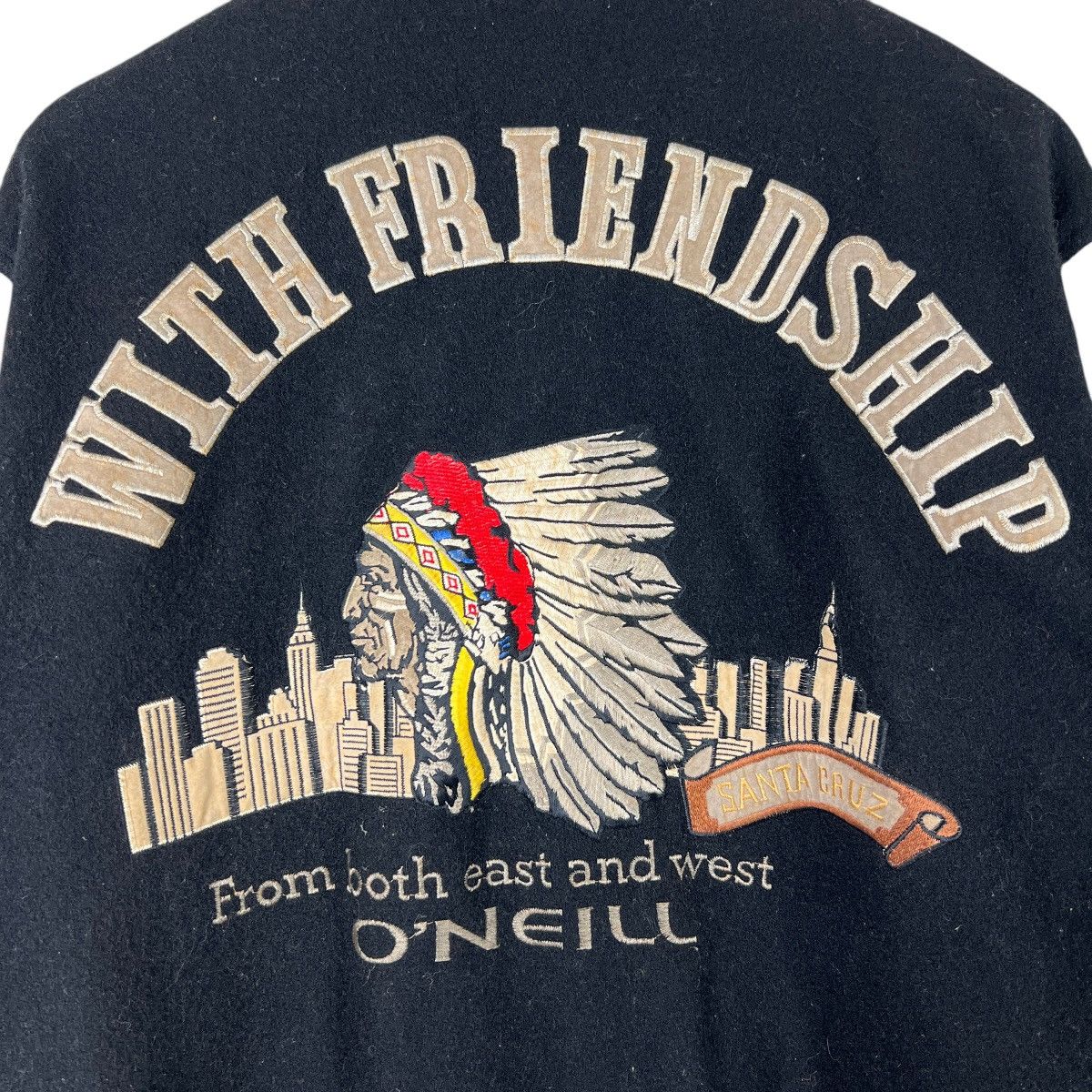 O'Neill Vintage Oneill Embroidery Varsity Stadium Bomber Jacket Size US M / EU 48-50 / 2 - 7 Thumbnail