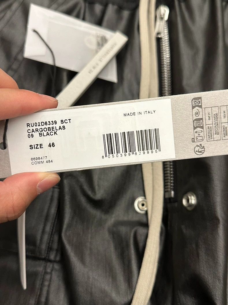 Rick Owens Rick Owens Black Cargo Pants with Pockets-2505 Size US 36 / EU 52 - 5 Thumbnail