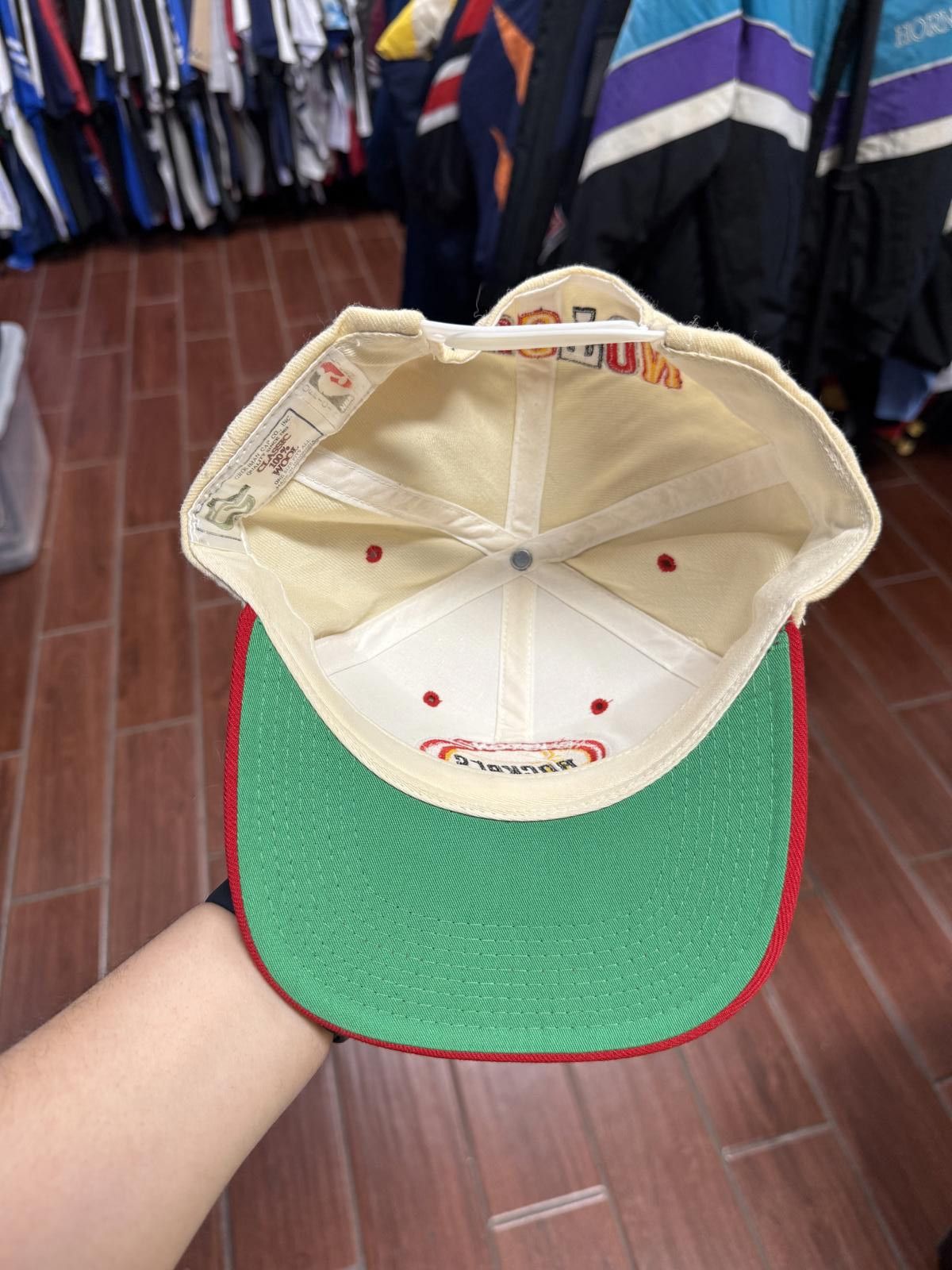 Designer 90's Vintage Houston Rockets Snapback Hat Size ONE SIZE - 7 Thumbnail