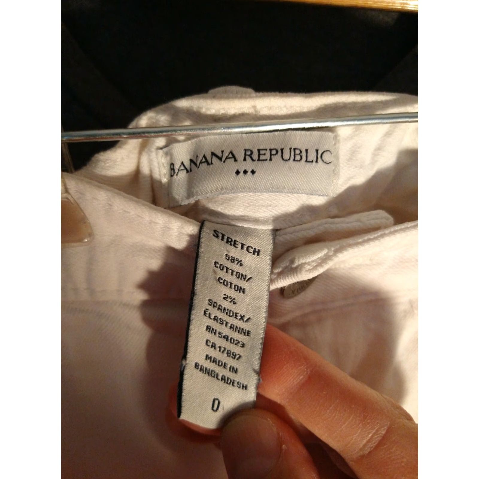 Banana Republic VINTAGE Banana Republic Jeans White Bootcut Stretch Size 0 Women Ladies Regular Cotton Blend Size 25" / US 0 / IT 36 - 2 Thumbnail