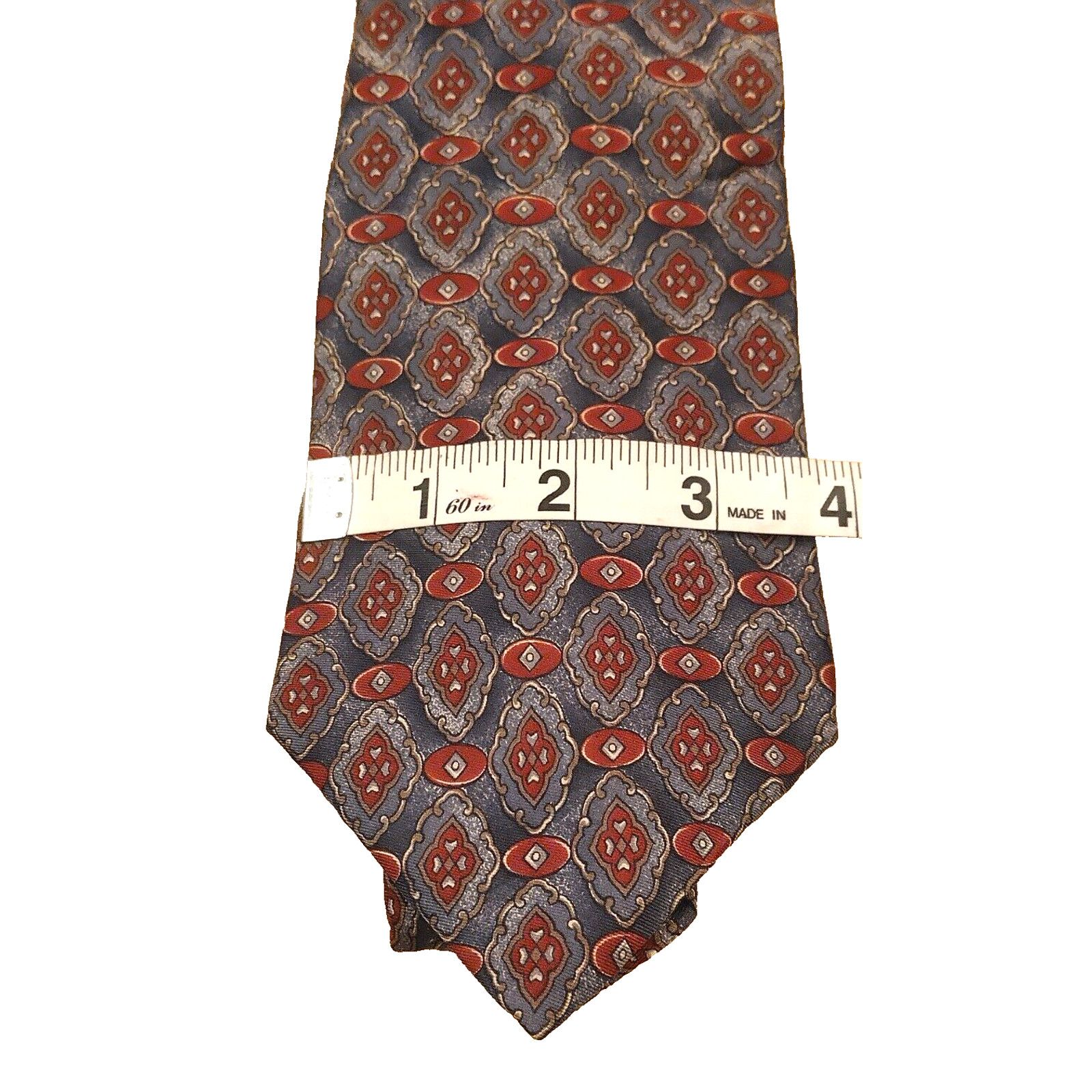 Zylos George Machado Zylos George Machado Mens Tie 55" Necktie 100% Italian Silk Size ONE SIZE - 2 Thumbnail
