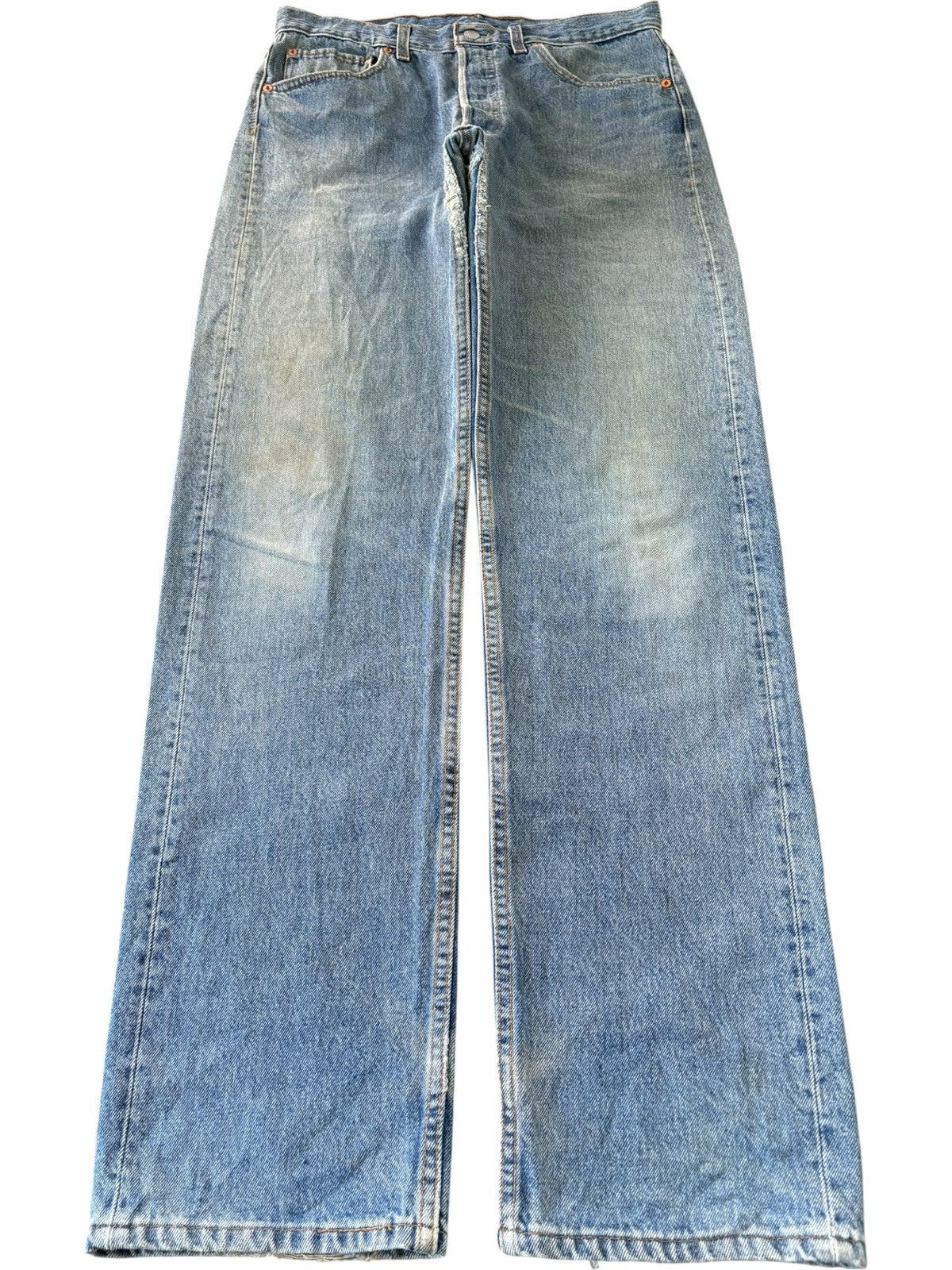 Levi's Vintage 90s Levis 501 Mud Wash Distressed Loose Jeans Size US 32 / EU 48 - 1 Thumbnail