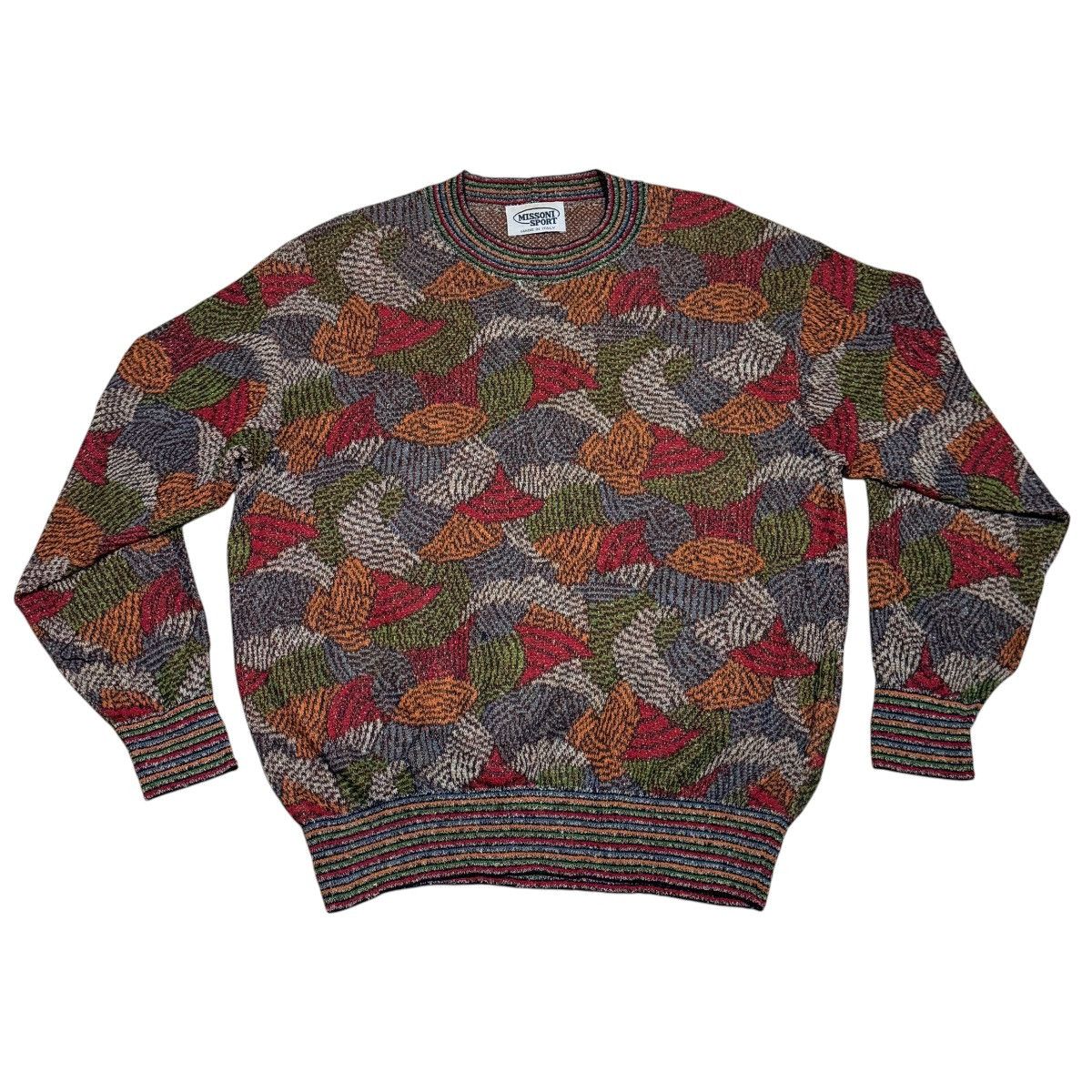 Missoni Vintage Missoni Sport Abstract Knit Sweater - 90s - M Size US L / EU 52-54 / 3 - 1 Thumbnail