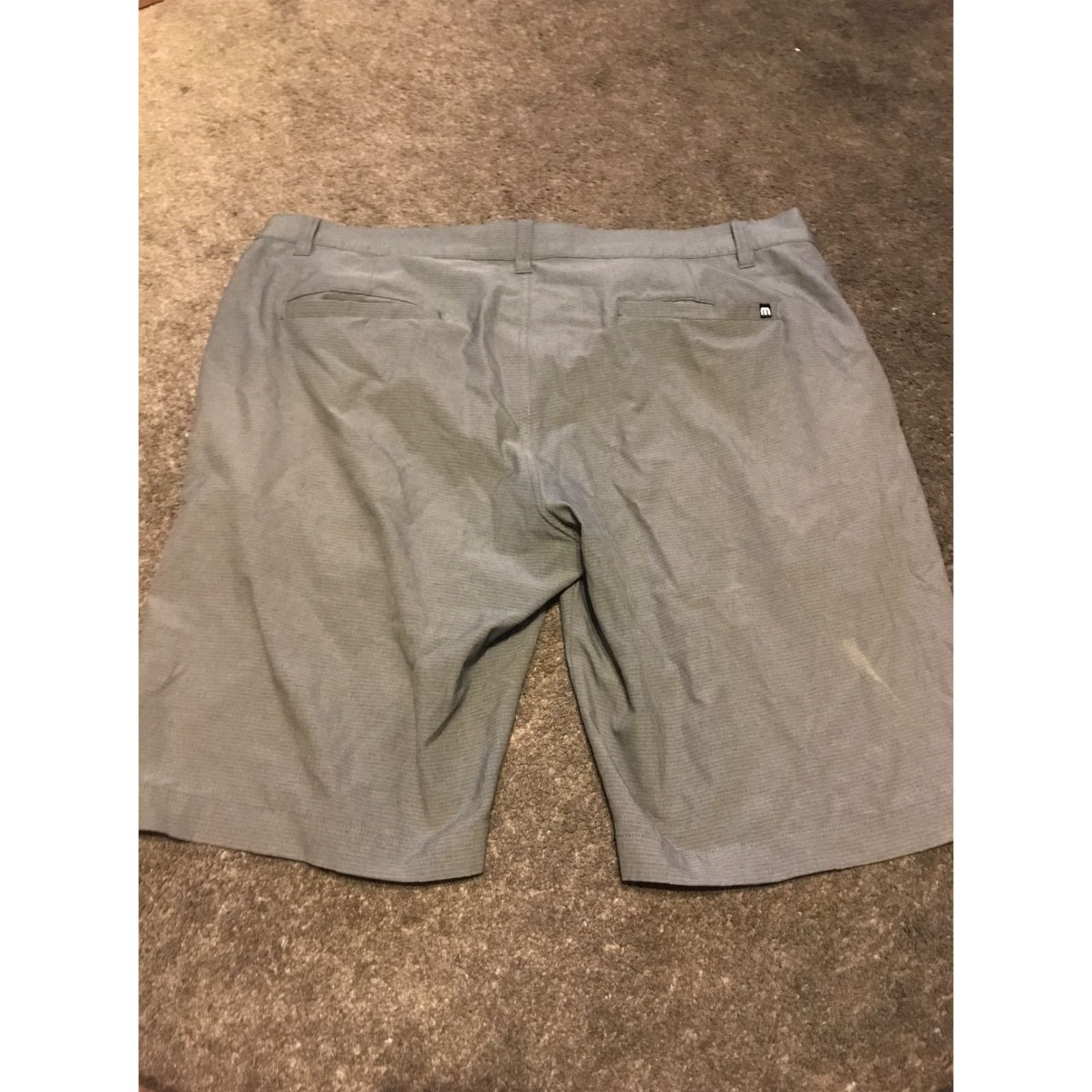 TravisMathew Travis Mathew Chino Shorts 36 Gray Flat Front Lightweight Men’s Medium? Size US 36 / EU 52 - 3 Thumbnail