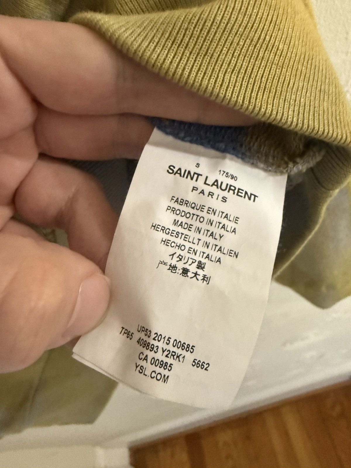 Hedi Slimane × Saint Laurent Paris Grail — Saint Laurent SS16 tie dye sweatshirt Size US S / EU 44-46 / 1 - 15 Thumbnail