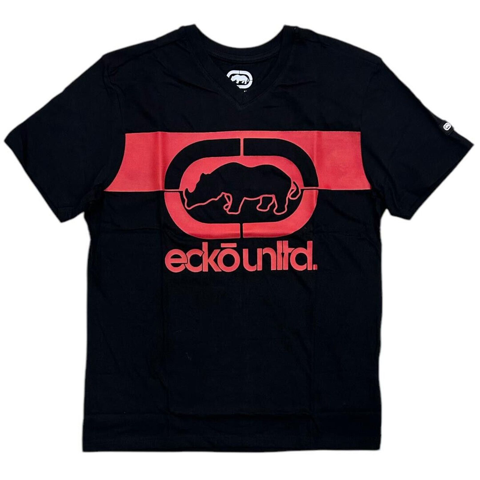 Ecko Unltd. Ecko Unltd Men's V-Neck T-Shirt Classic Puff Print Logo Tee Size US M / EU 48-50 / 2 - 1 Preview