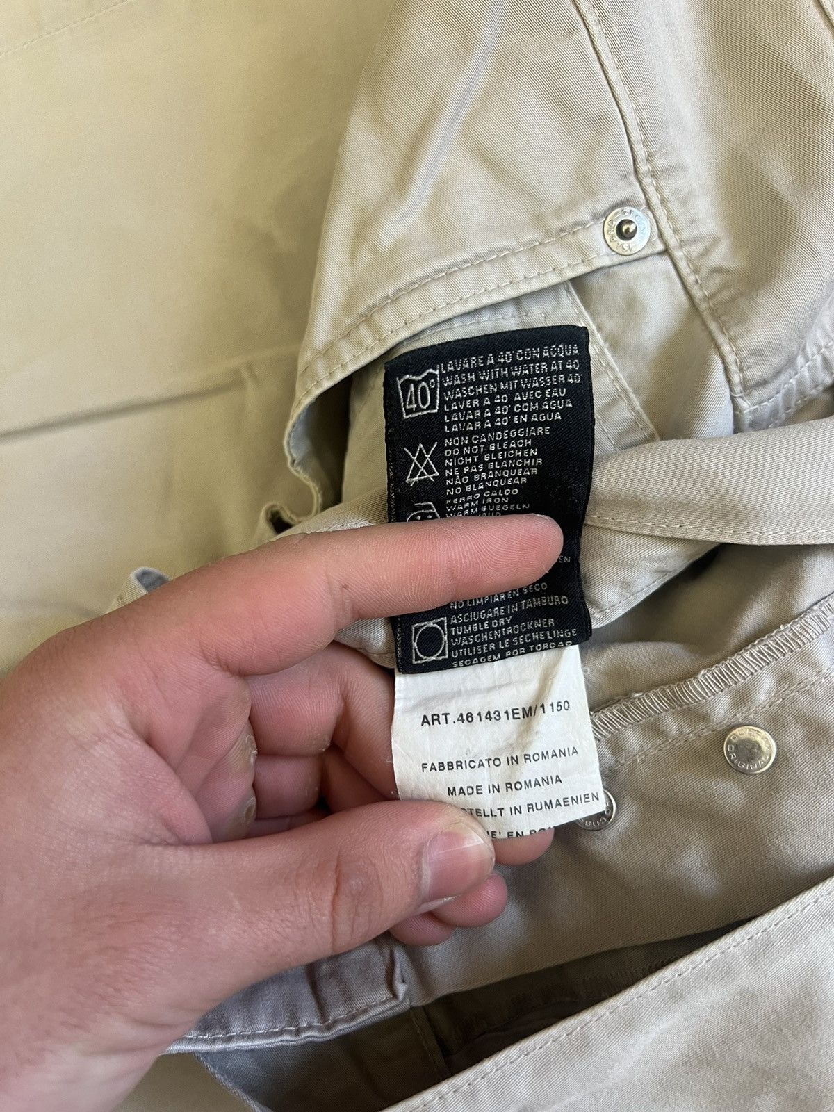 Vintage Stone island denim vintage pants mini logo Size US 34 / EU 50 - 9 Thumbnail