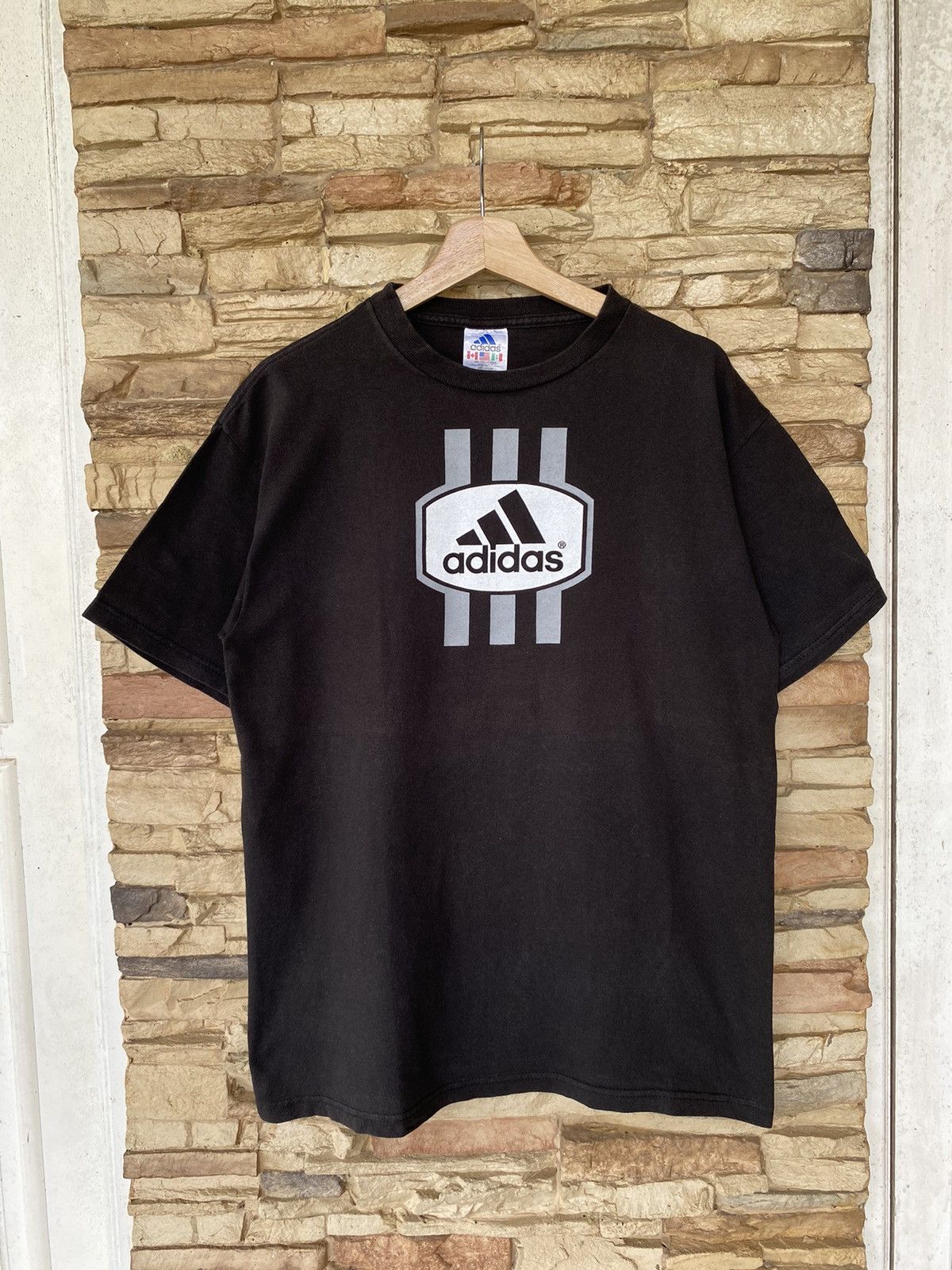 Adidas × Vintage Vintage Y2K Adidas Backhit Tees Size US L / EU 52-54 / 3 - 1 Thumbnail