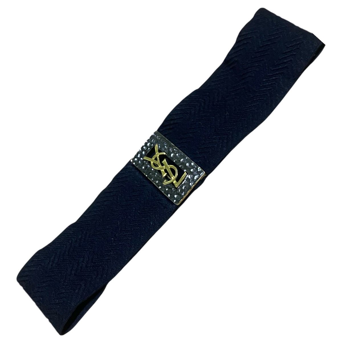 Yves Saint Laurent Vintage Yves Saint Laurent YSL Logo Elastic Waist Belt Size ONE SIZE - 1 Thumbnail
