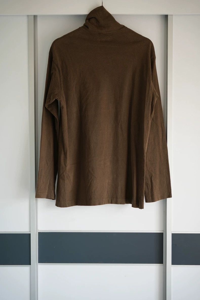 Yohji Yamamoto Yohji Yamamoto Yohji Yamamoto Turtleneck Brown Long Sleeve Size US M / EU 48-50 / 2 - 2 Thumbnail