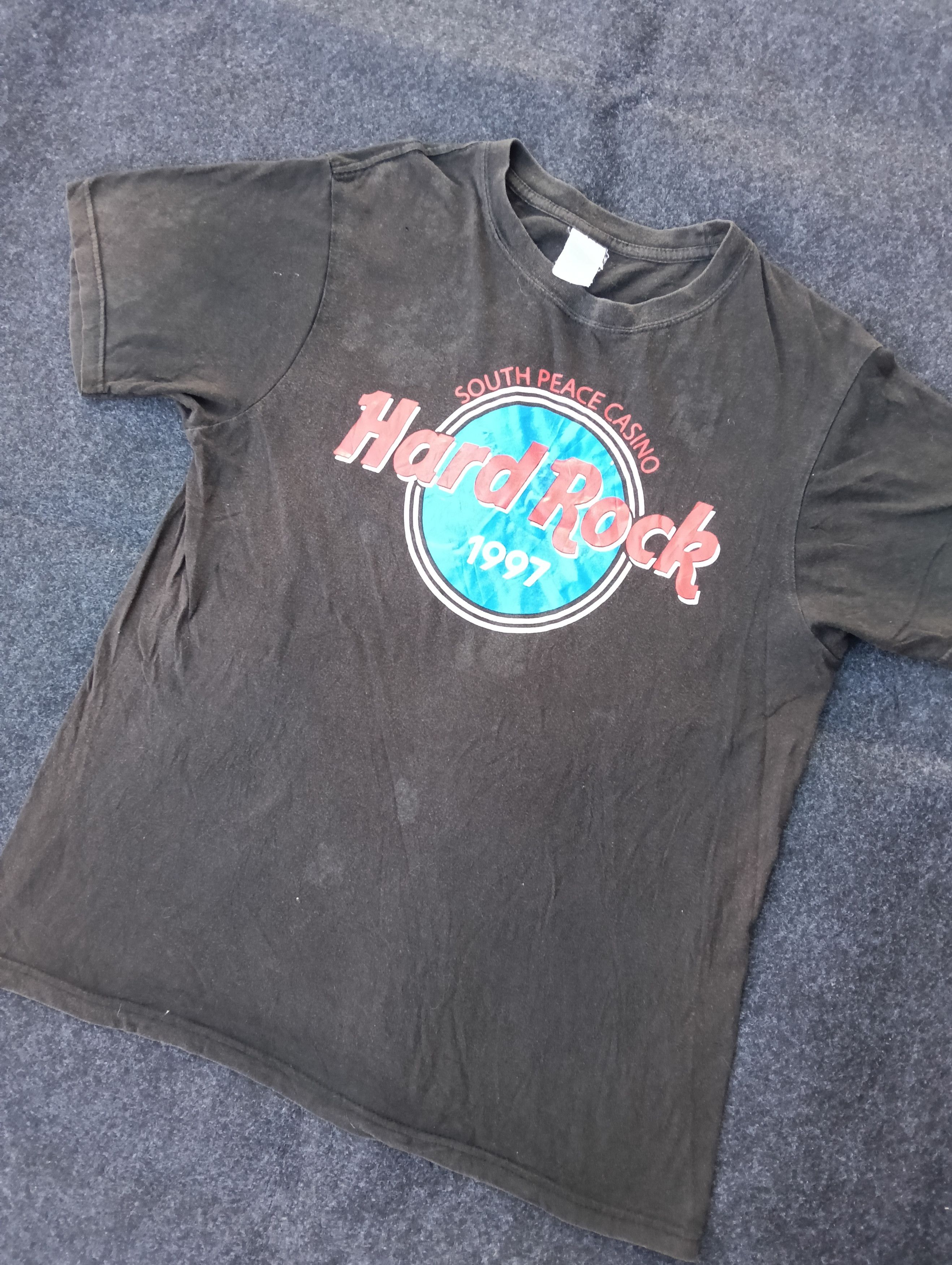 Hard Rock Cafe Vintage Hard Rock South Peace Casino Faded Black Tee Size US M / EU 48-50 / 2 - 1 Thumbnail
