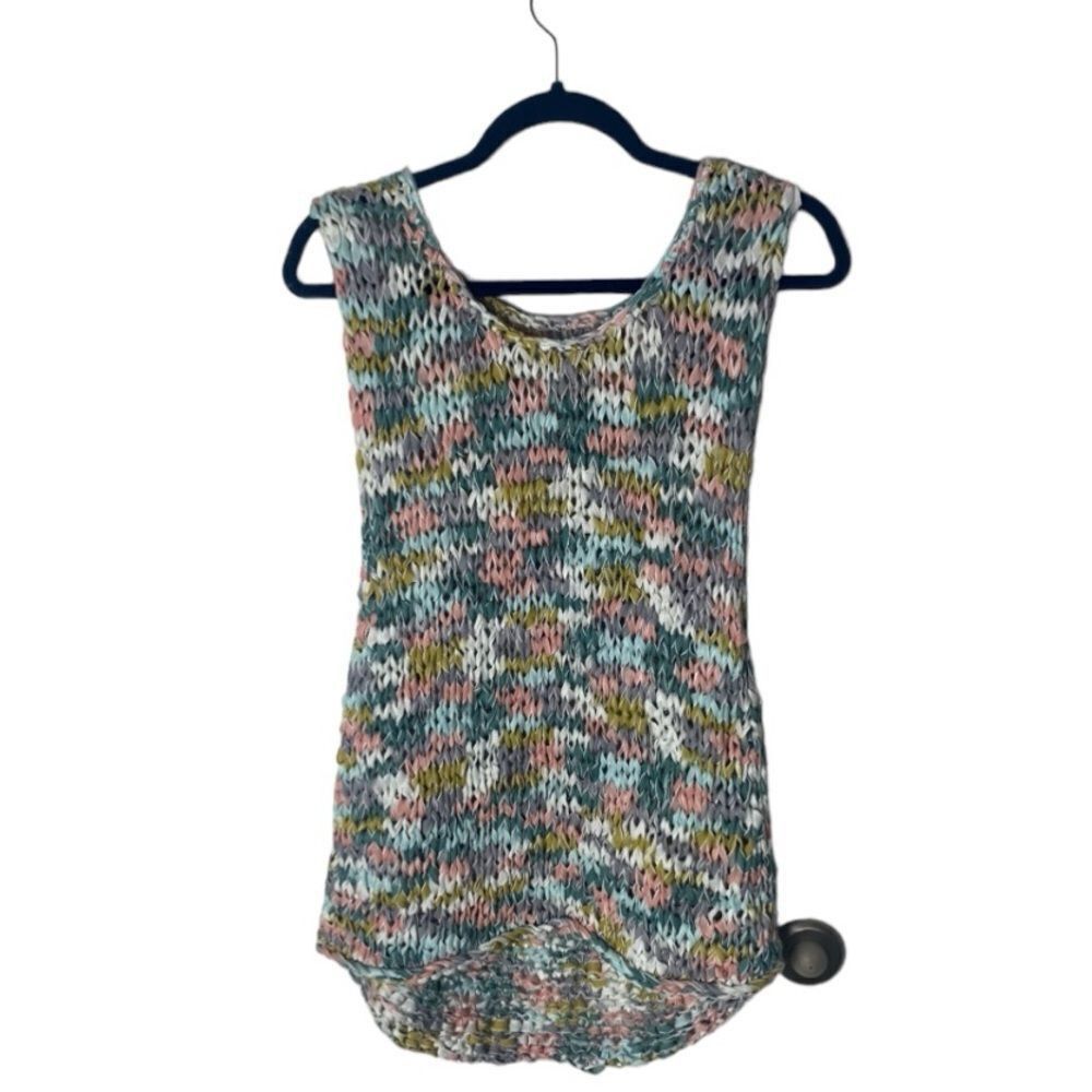 Urban Outfitters Ecote Woven Multicolor Textured Tank Top | Size M/L | Boho K Size M / US 6-8 / IT 42-44 - 3 Thumbnail