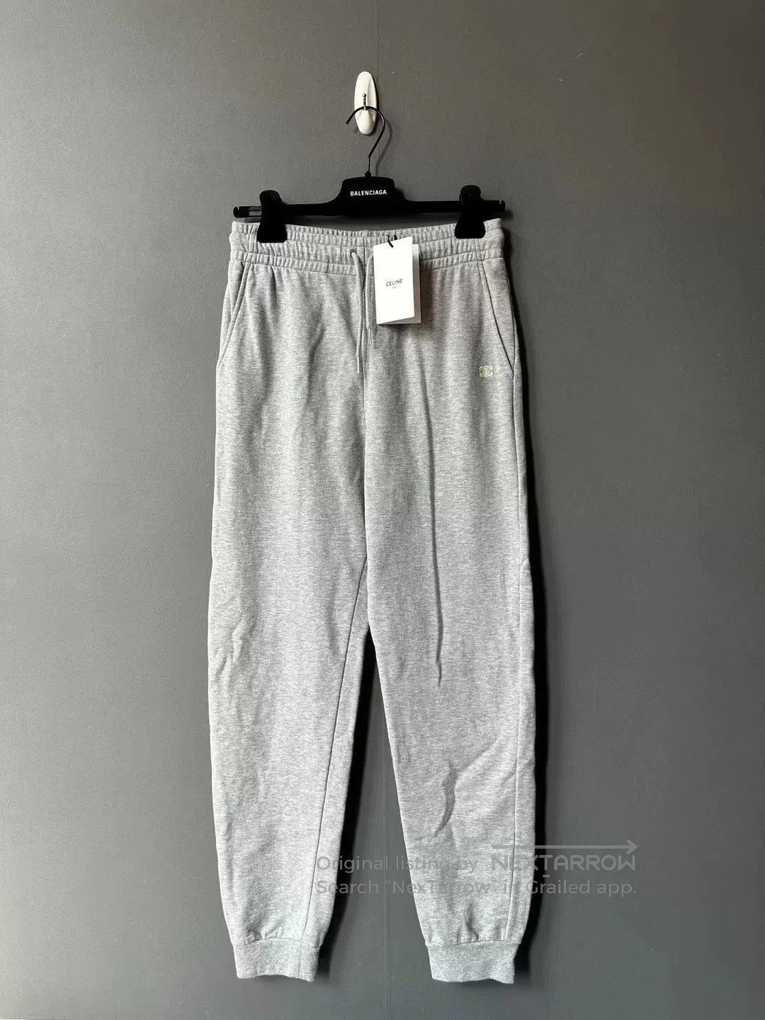 Celine gray celine embroidered sweatpants. Size US 28 / EU 44 - 1 Thumbnail