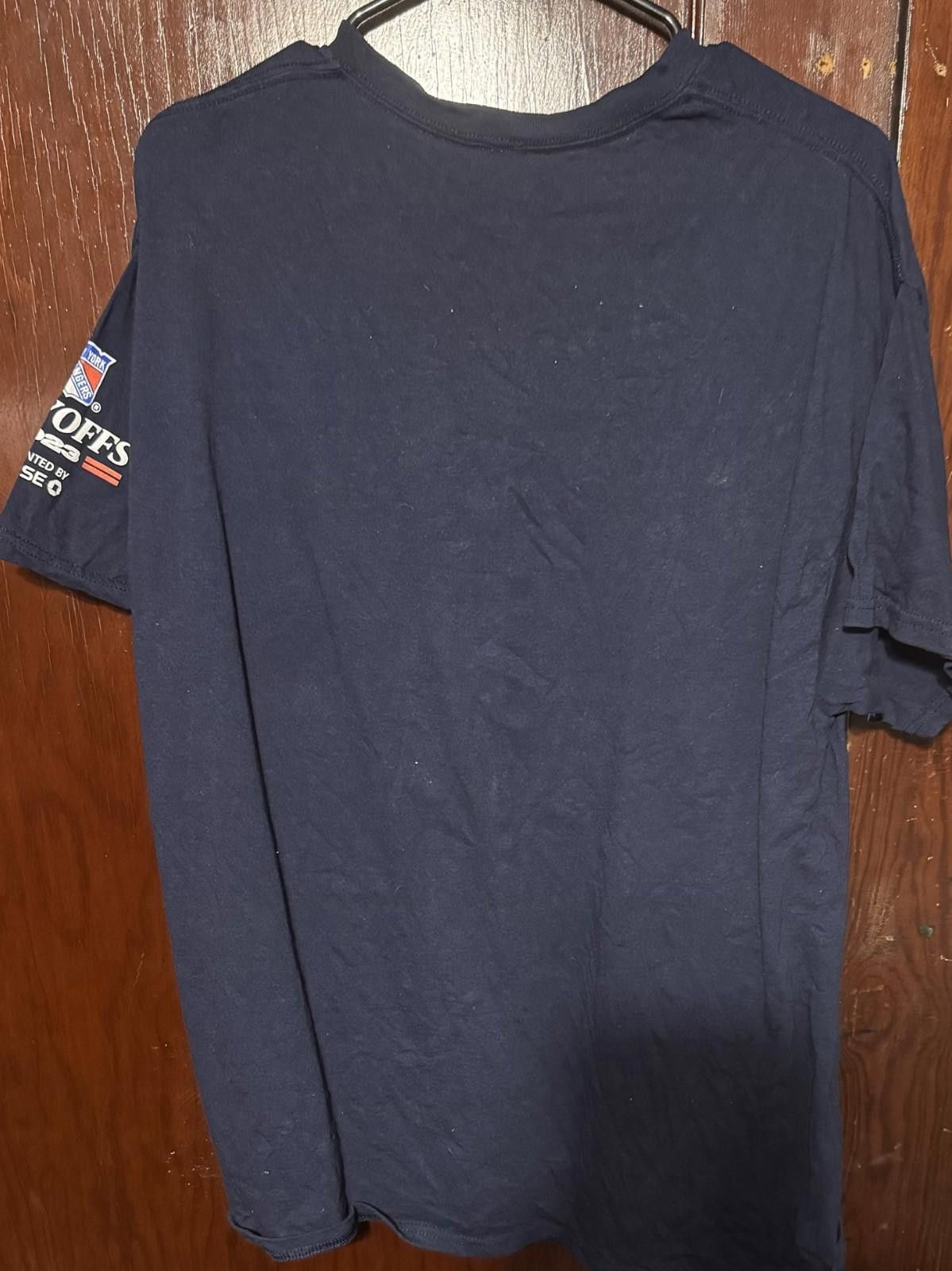 Gildan New York Rangers Short Sleeve T-shirt Blue Men's Size XL Size ONE SIZE - 2 Thumbnail