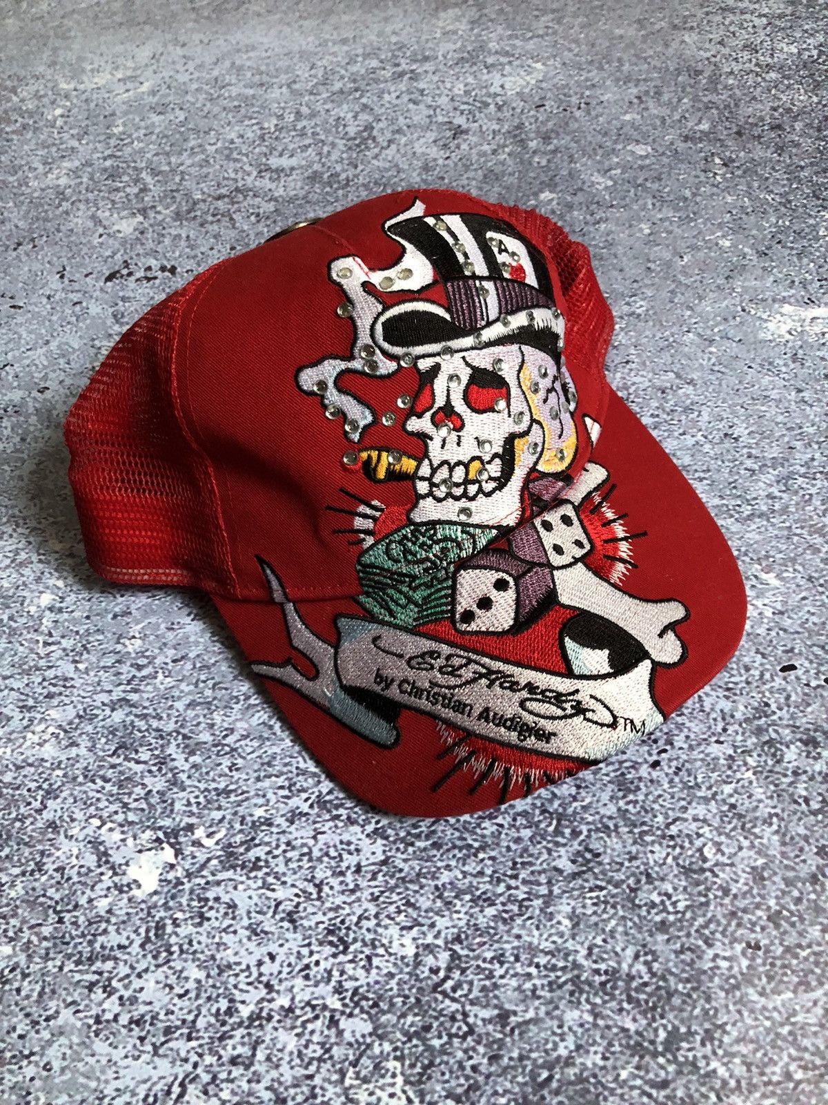 Ed Hardy Vintage Y2K Ed Hardy by Cristian Audigier x3 Big Logo Cap Size ONE SIZE - 9 Thumbnail