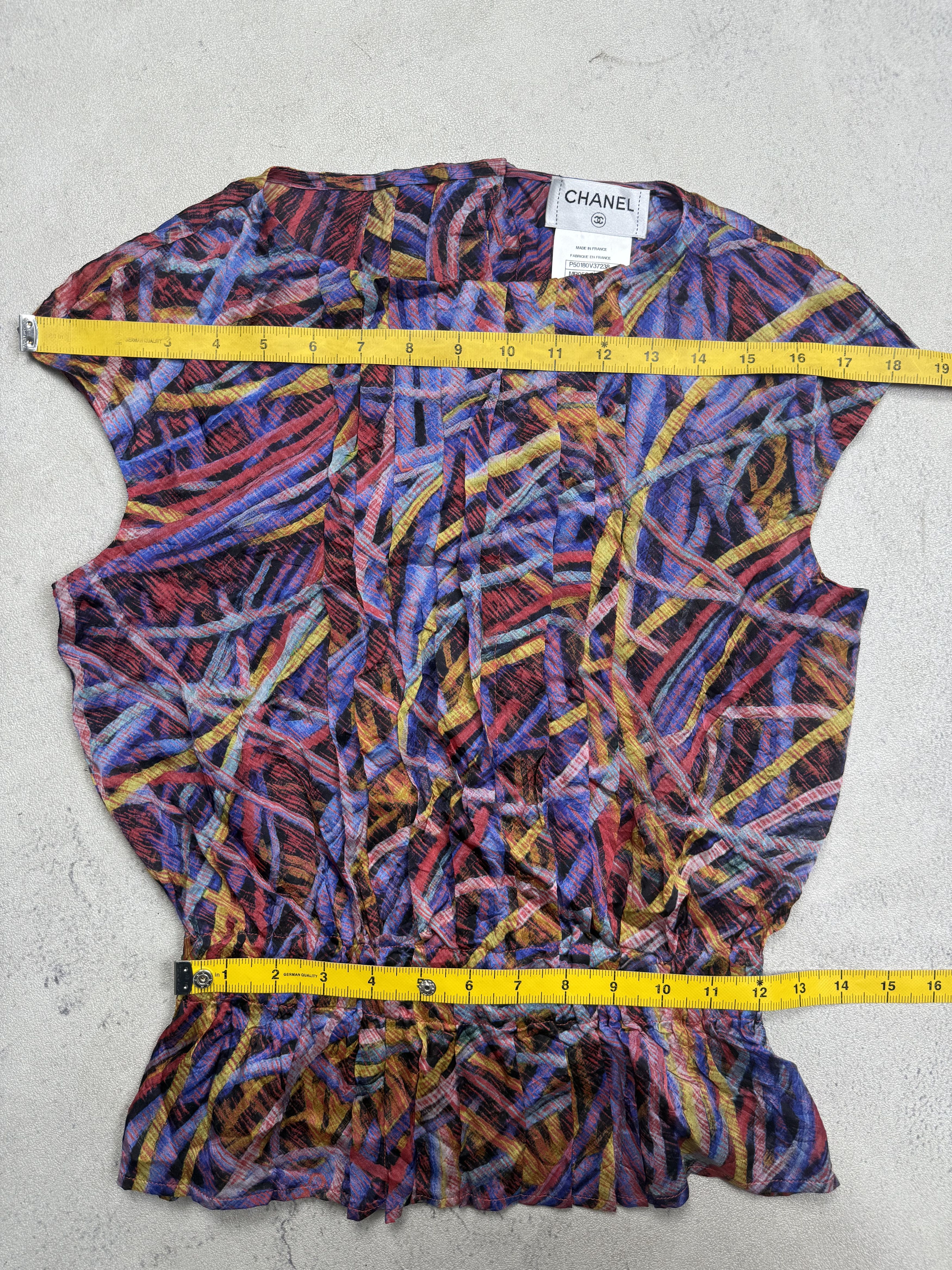 Chanel Chanel Silk Top Size XXS / US 00 / IT 34 - 14 Thumbnail