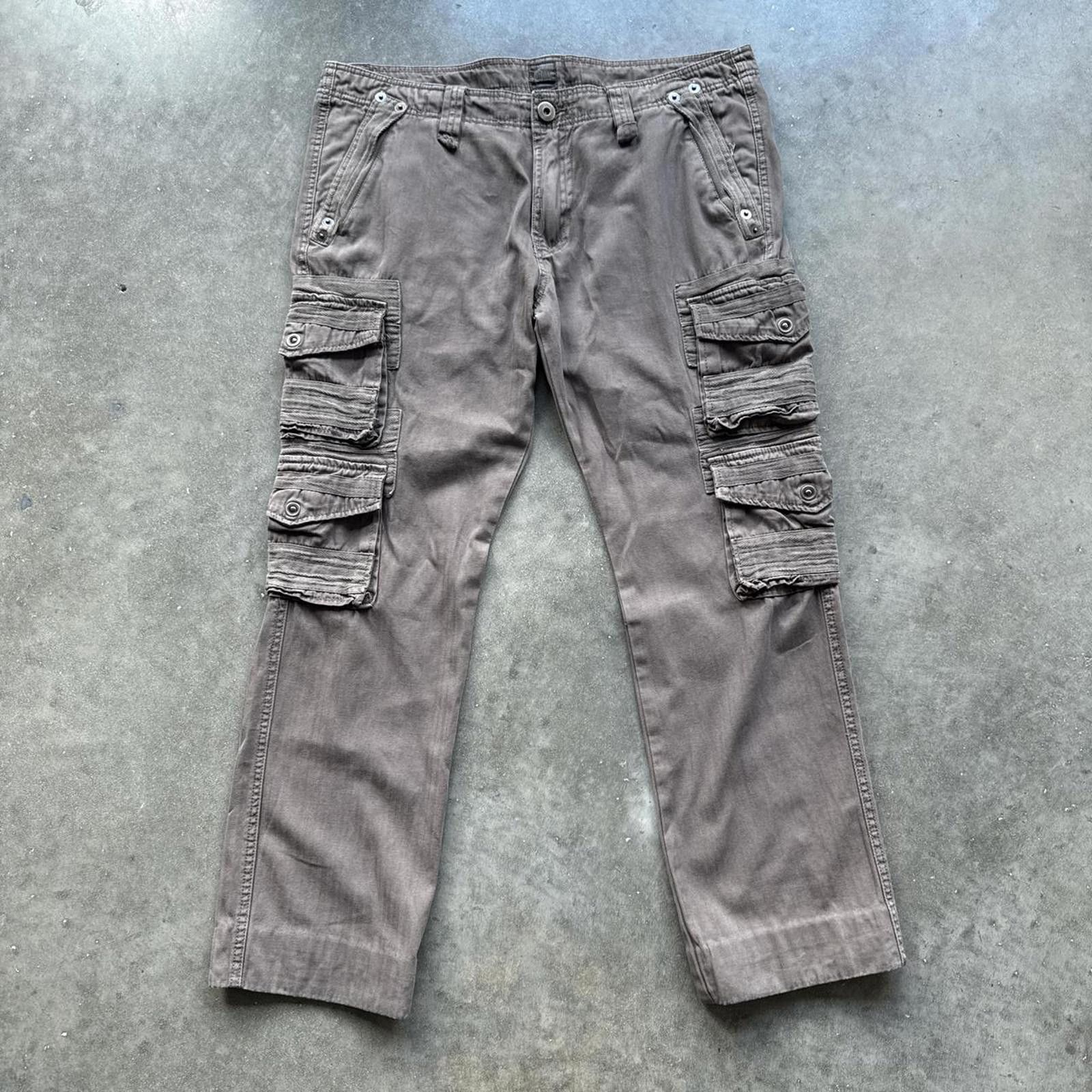Other Grey cargo Pants With Button Up Fly & Multiple Pockets Size US 34 / EU 50 - 1 Thumbnail