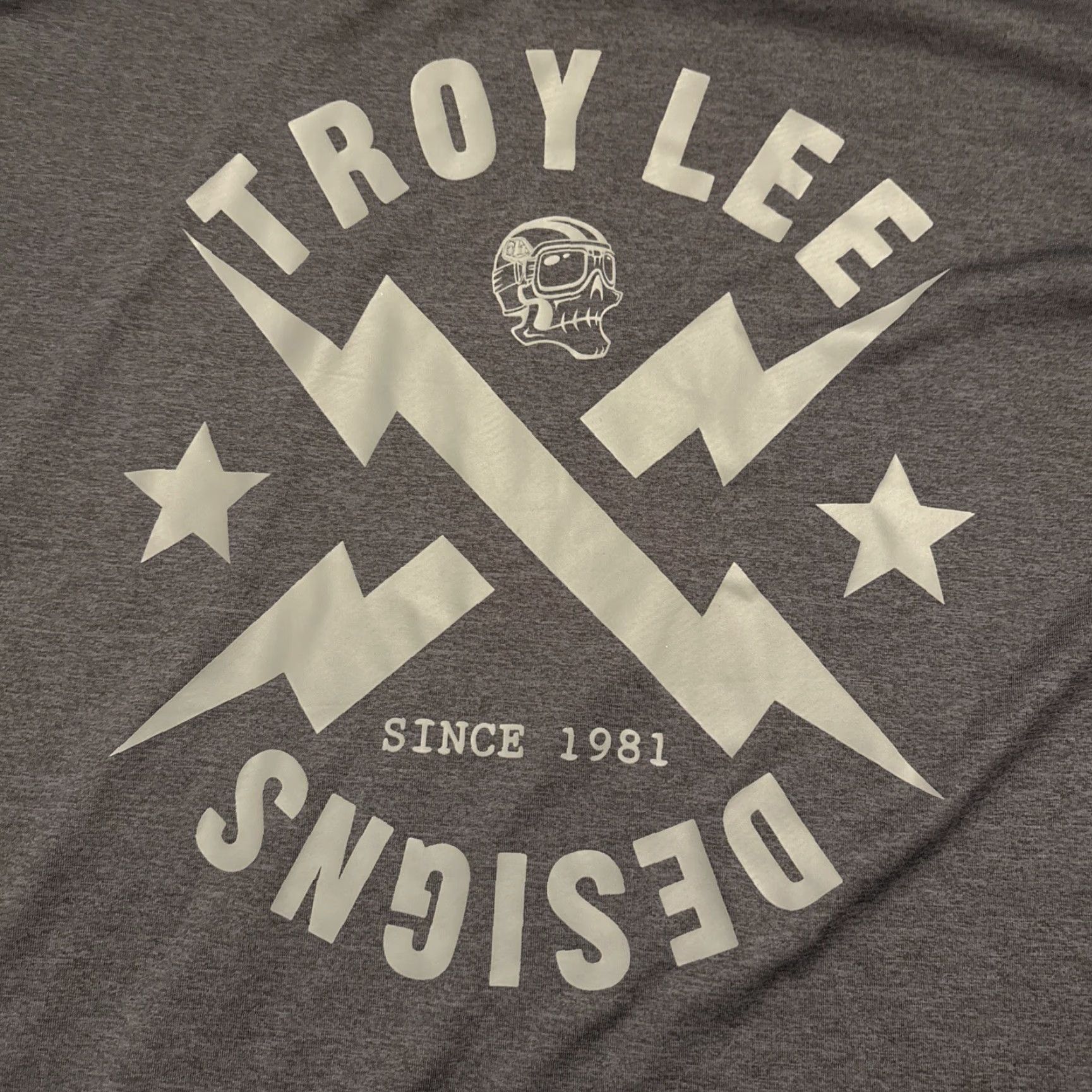 Vintage TROY LEE DESIGNS Racing Team T-Shirt Men's Adult Medium Gray Breathable Solid Designer Size US M / EU 48-50 / 2 - 2 Thumbnail