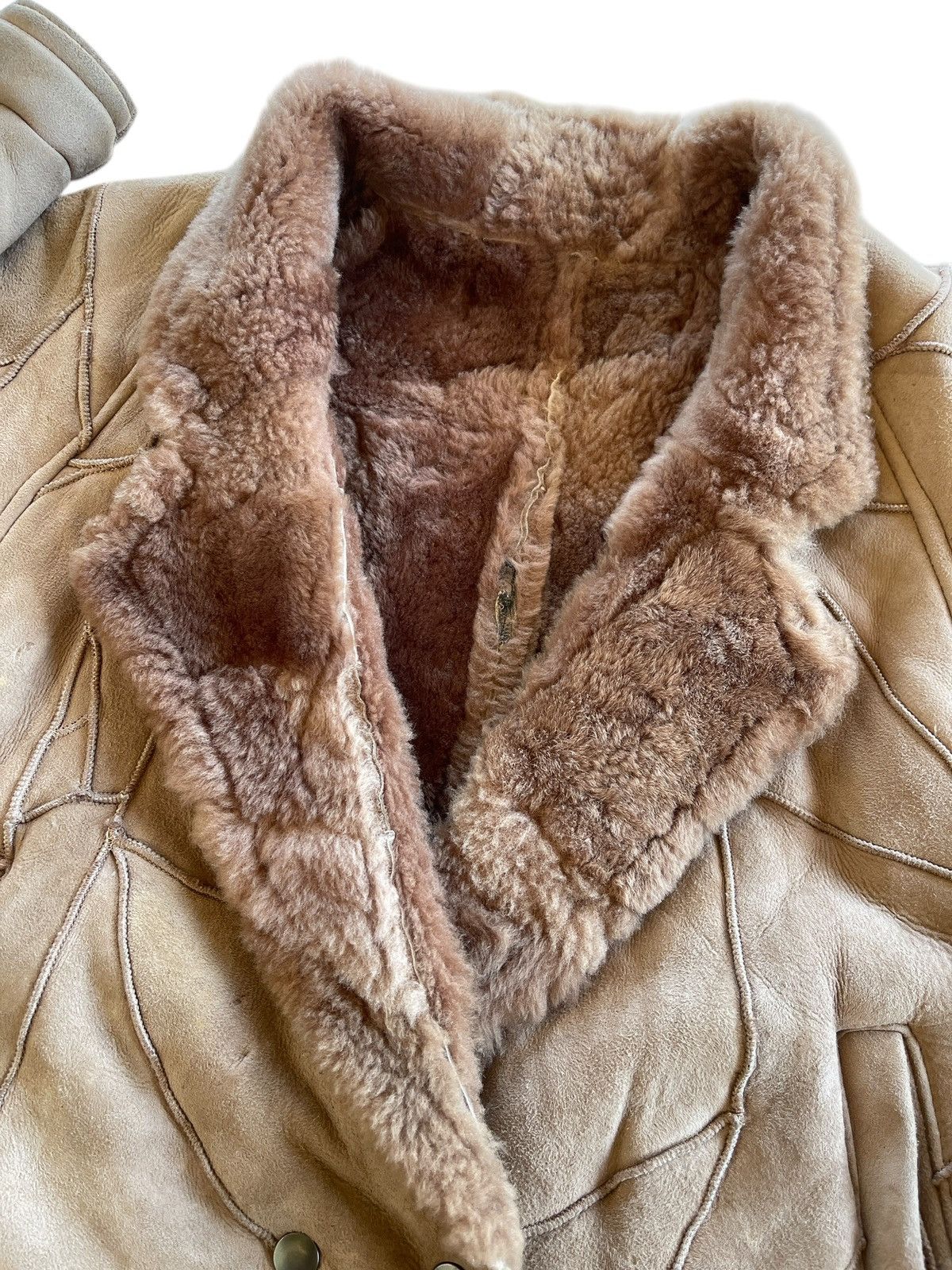 Vintage Patchwork Sheepskin Fur Cropped Jacket Size US M / EU 48-50 / 2 - 15 Thumbnail