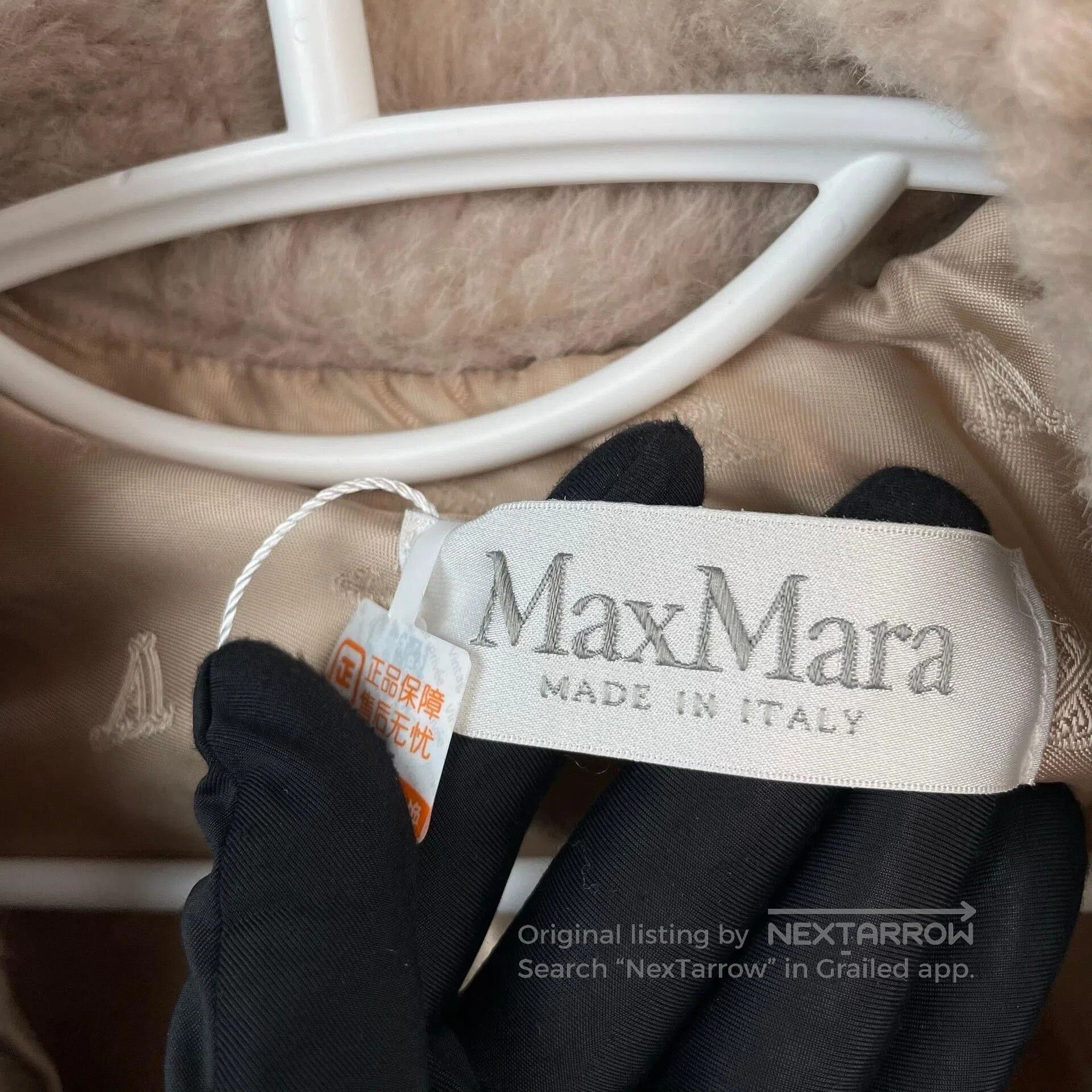 Max Mara Maxmara Beige Teddy Alpaca Coat. Size M / US 6-8 / IT 42-44 - 6 Thumbnail
