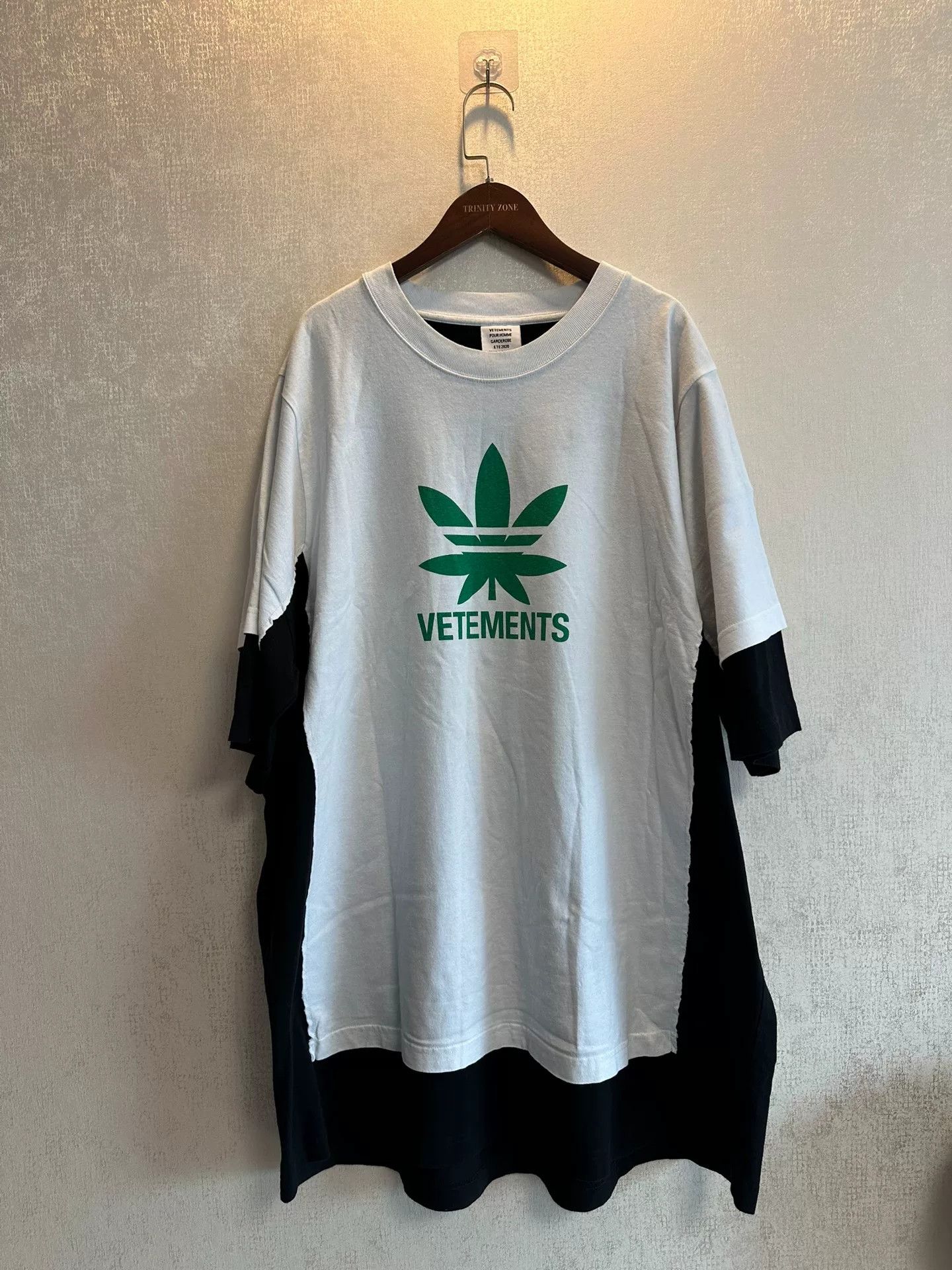 Adidas Vetements Rare Two-Tone Short Sleeve Shirt Size US S / EU 44-46 / 1 - 1 Thumbnail