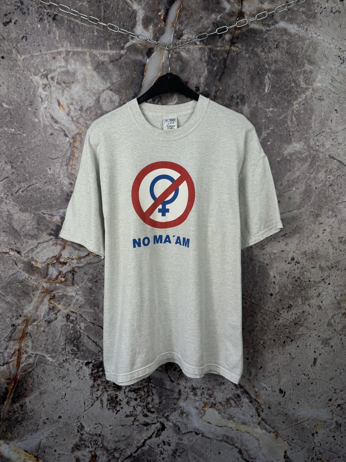 Fruit Of The Loom × Liquid Blue Men’s No Ma’am T-Shirt Vintage Size XL Size US XL / EU 56 / 4 - 1 Thumbnail