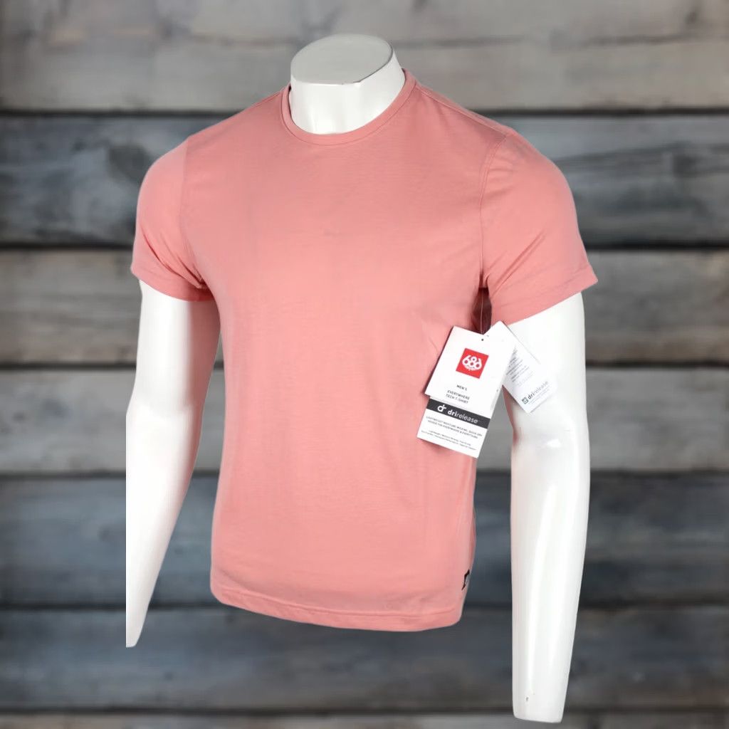 686 686 Men's Everywhere Tech T Shirt Short Sleeve S Rosette Pink Size US S / EU 44-46 / 1 - 1 Thumbnail