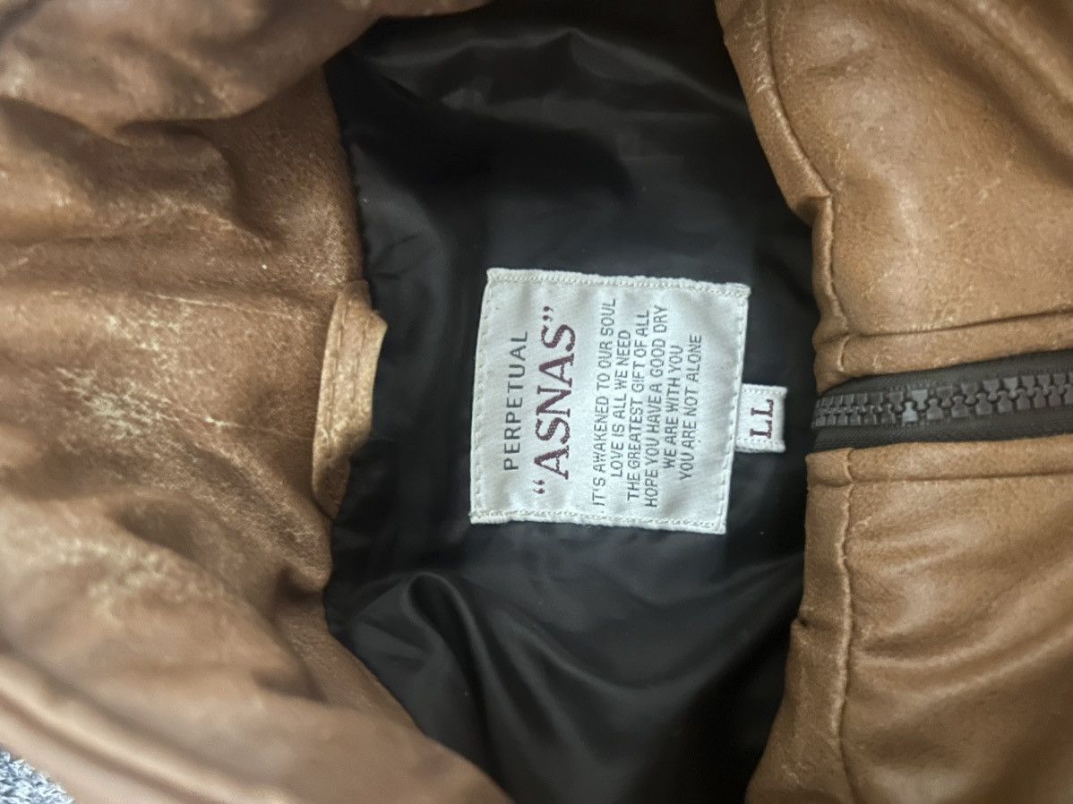Japanese Brand Asnas Bondage Leather Puffer Jacket Size US L / EU 52-54 / 3 - 7 Thumbnail