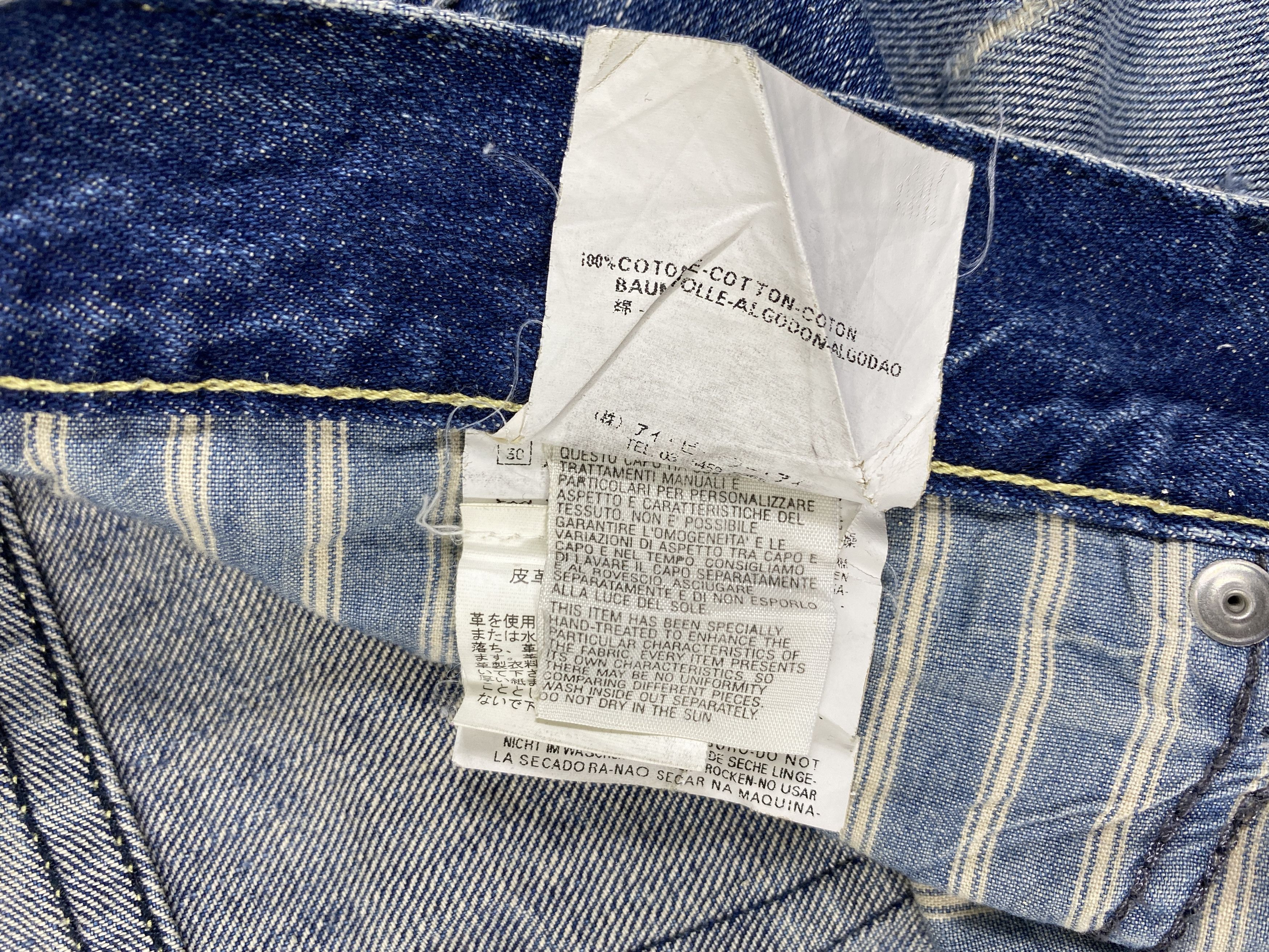 Le Grande Bleu (L.G.B.) Faded Blue Vintage Replay Jeans 35x32 Denim- JN3594 Size US 35 - 13 Thumbnail