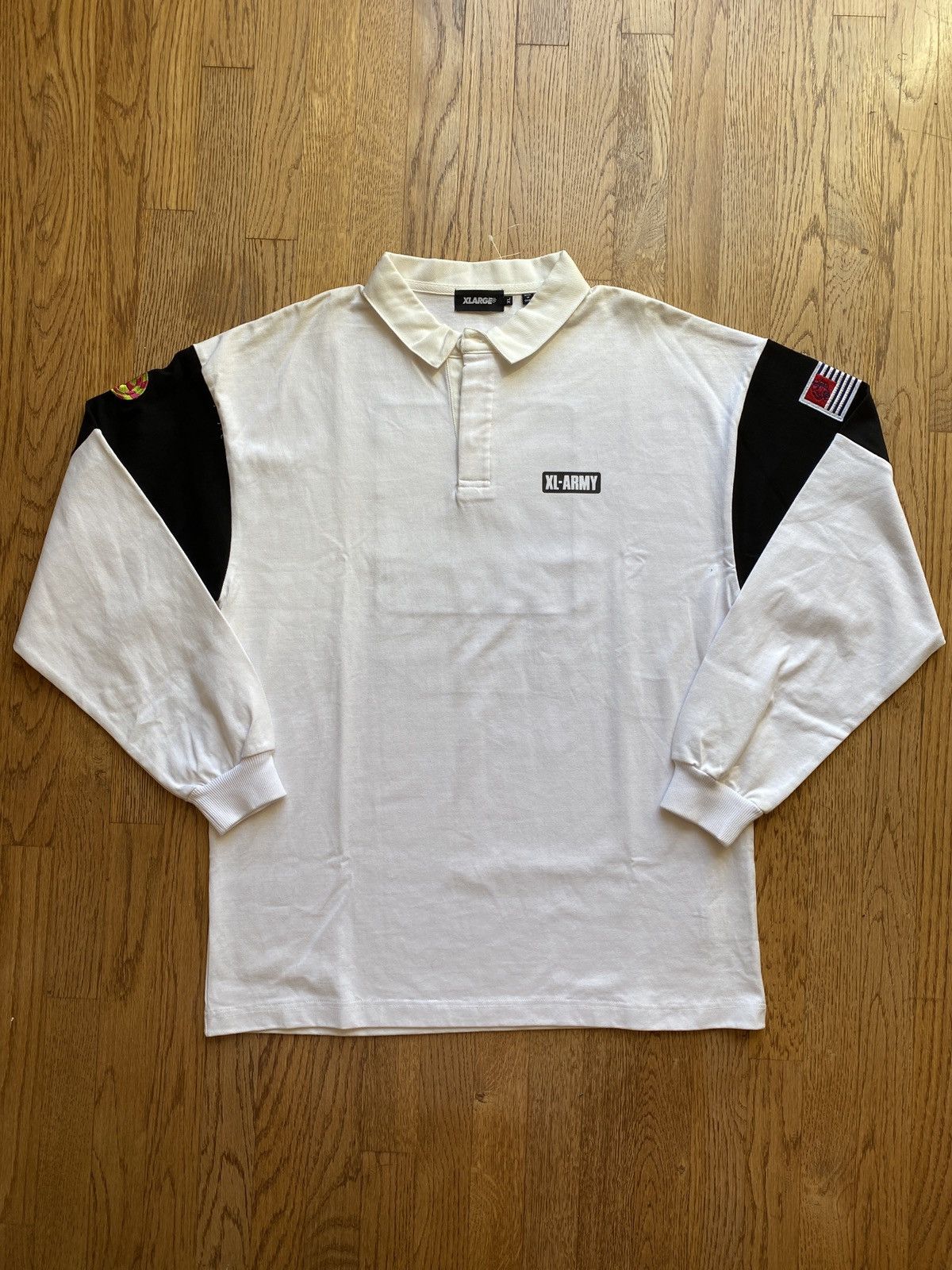 Japanese Brand × X-LARGE × Xlarge XLarge Long Sleeve Polo Tee Sz XL Size US XL / EU 56 / 4 - 2 Thumbnail