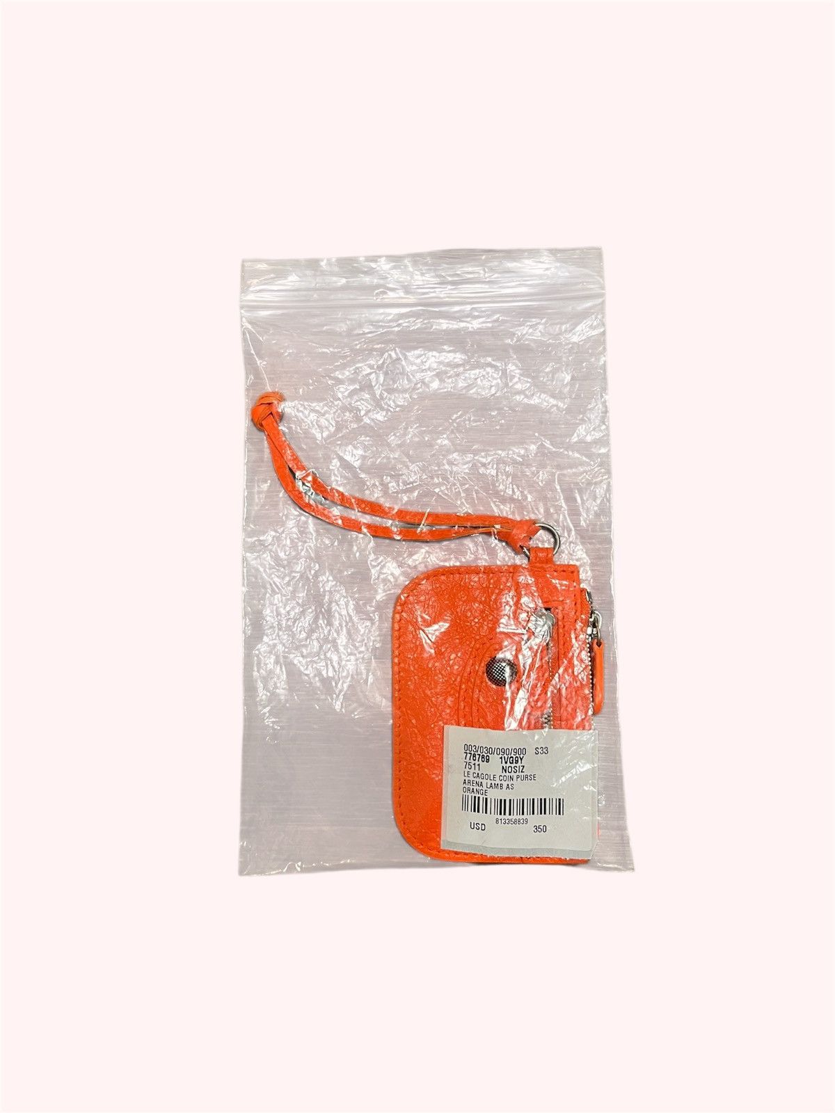 Balenciaga Le Cagole Coin Purse Orange Size ONE SIZE - 4 Thumbnail