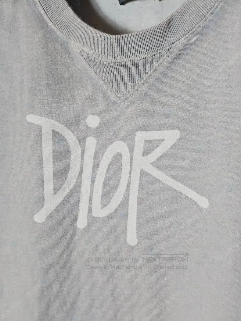 Dior Dior Grey short-sleeve T-shirt with hand-written logo i Size US L / EU 52-54 / 3 - 2 Thumbnail