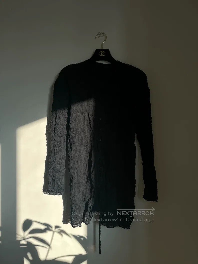 Issey Miyake Issey Miyake Double-layer Willow Strip Cardigan Top Size M / US 6-8 / IT 42-44 - 2 Thumbnail