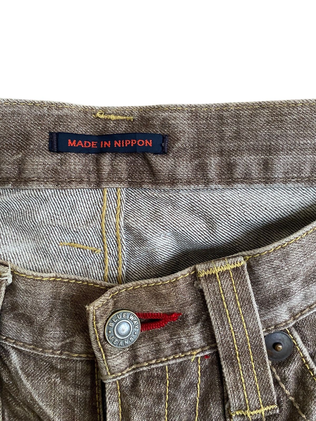 Japanese Brand Vintage Japanese Brand Blue Way Flared Jeans 1990s Size US 32 / EU 48 - 7 Thumbnail