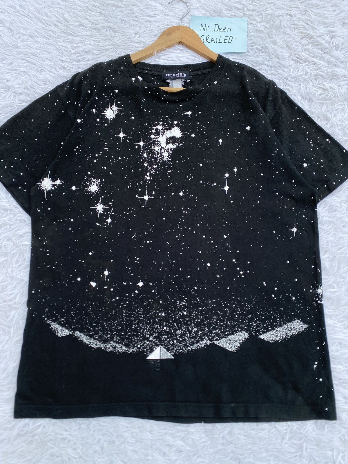 Beams Plus Rare Beams Japanese Brand Painted Art Design Tshirt Size US L / EU 52-54 / 3 - 5 Thumbnail