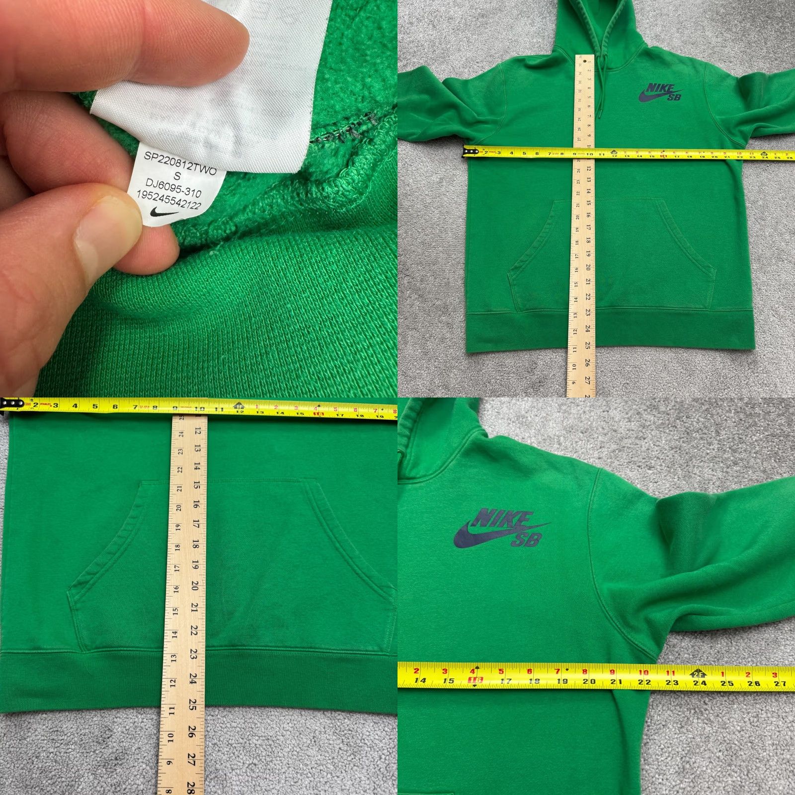Nike Nike SB Fleece Hoodie Pullover Sweatshirt Mens Small Green Activewear Size US S / EU 44-46 / 1 - 9 Thumbnail