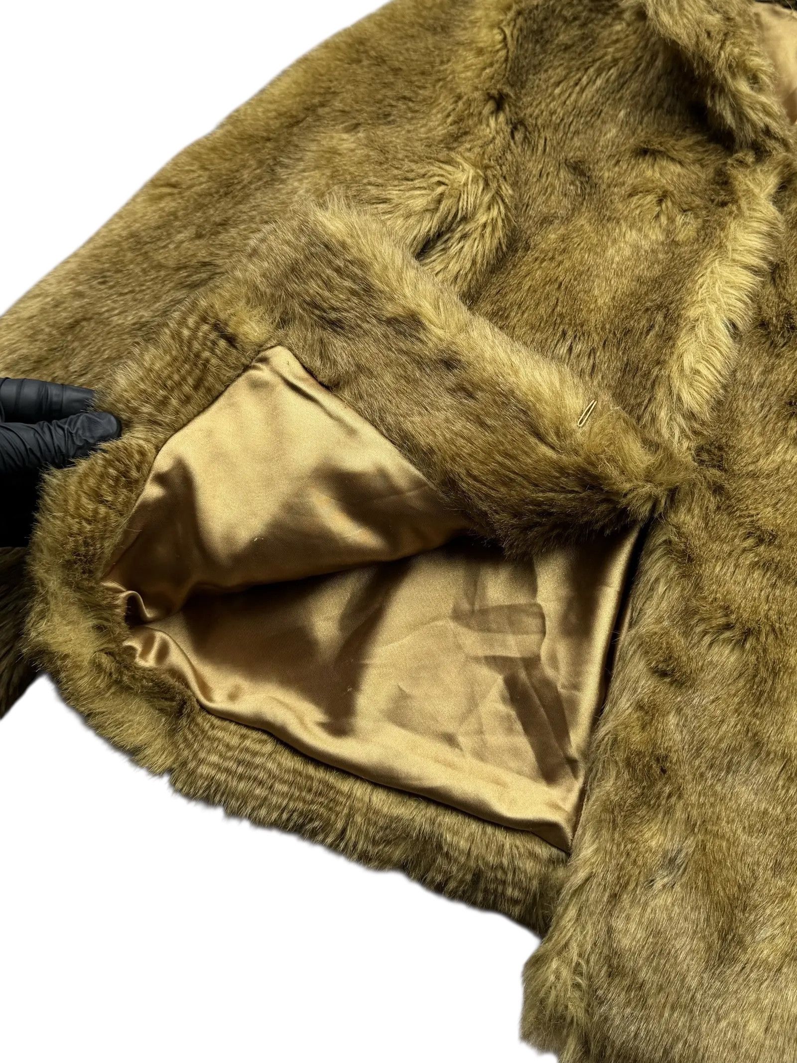 Japanese Brand Y2K Cropped Faux Fur Jacket(V146) Size M / US 6-8 / IT 42-44 - 4 Thumbnail