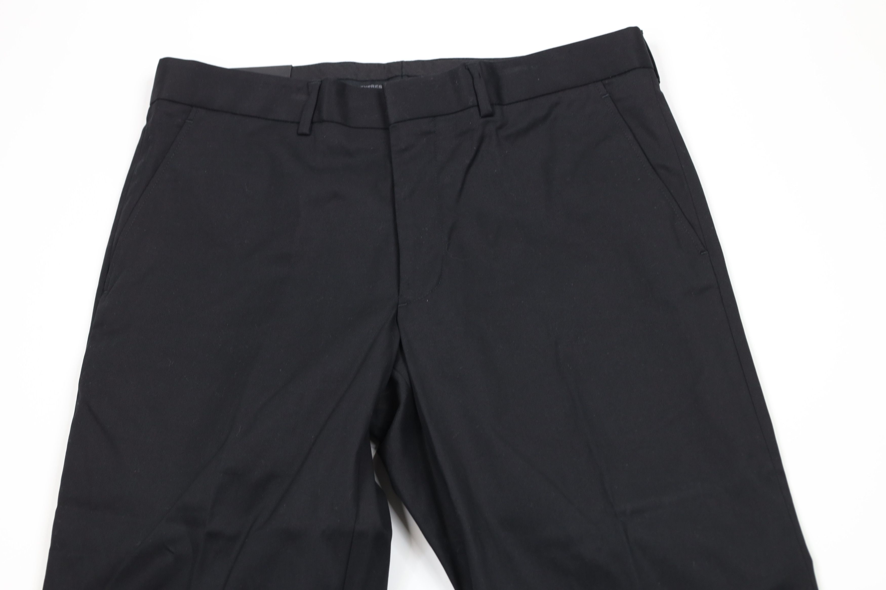 Express × Vintage New Express Producer Flat Front Chino Pants Trousers Black Size US 31 - 2 Thumbnail
