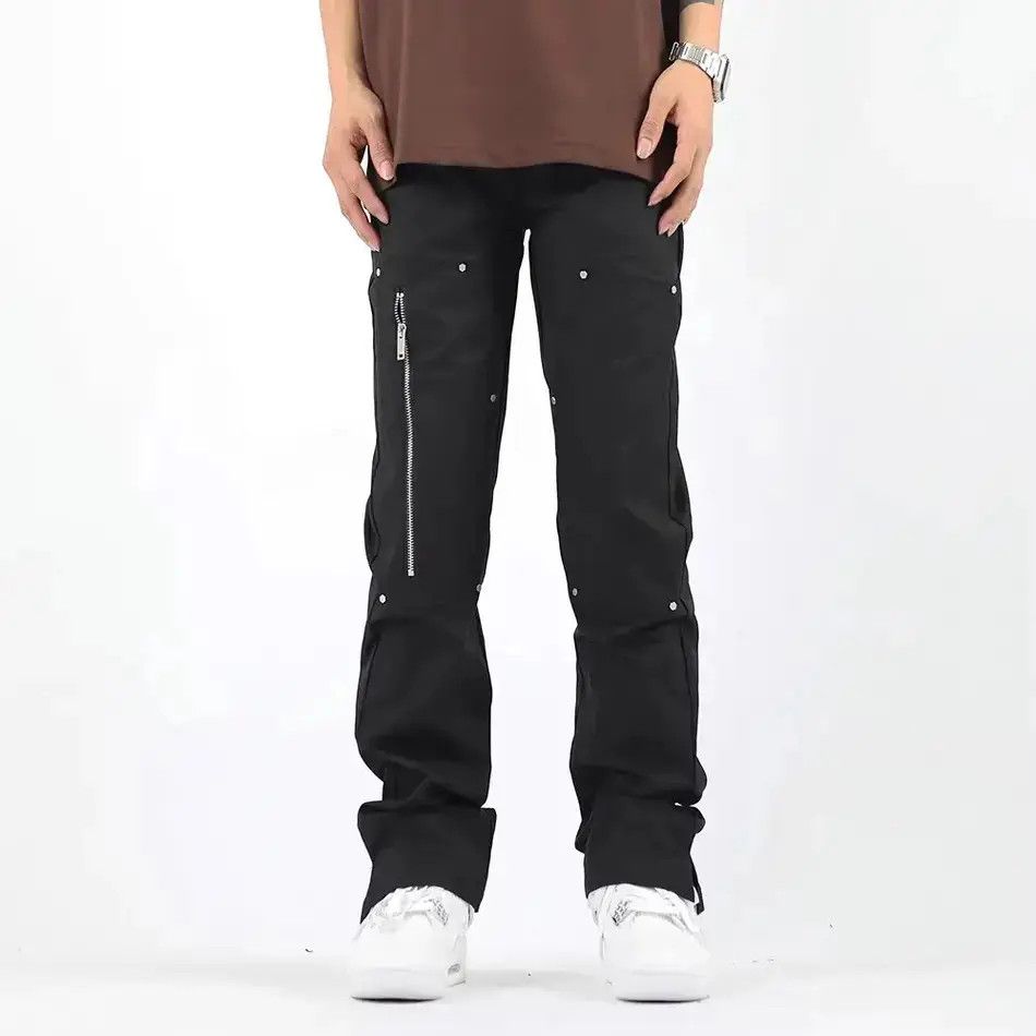 Japanese Brand × Vintage Retro zippered casual pants Size US 32 / EU 48 - 2 Thumbnail