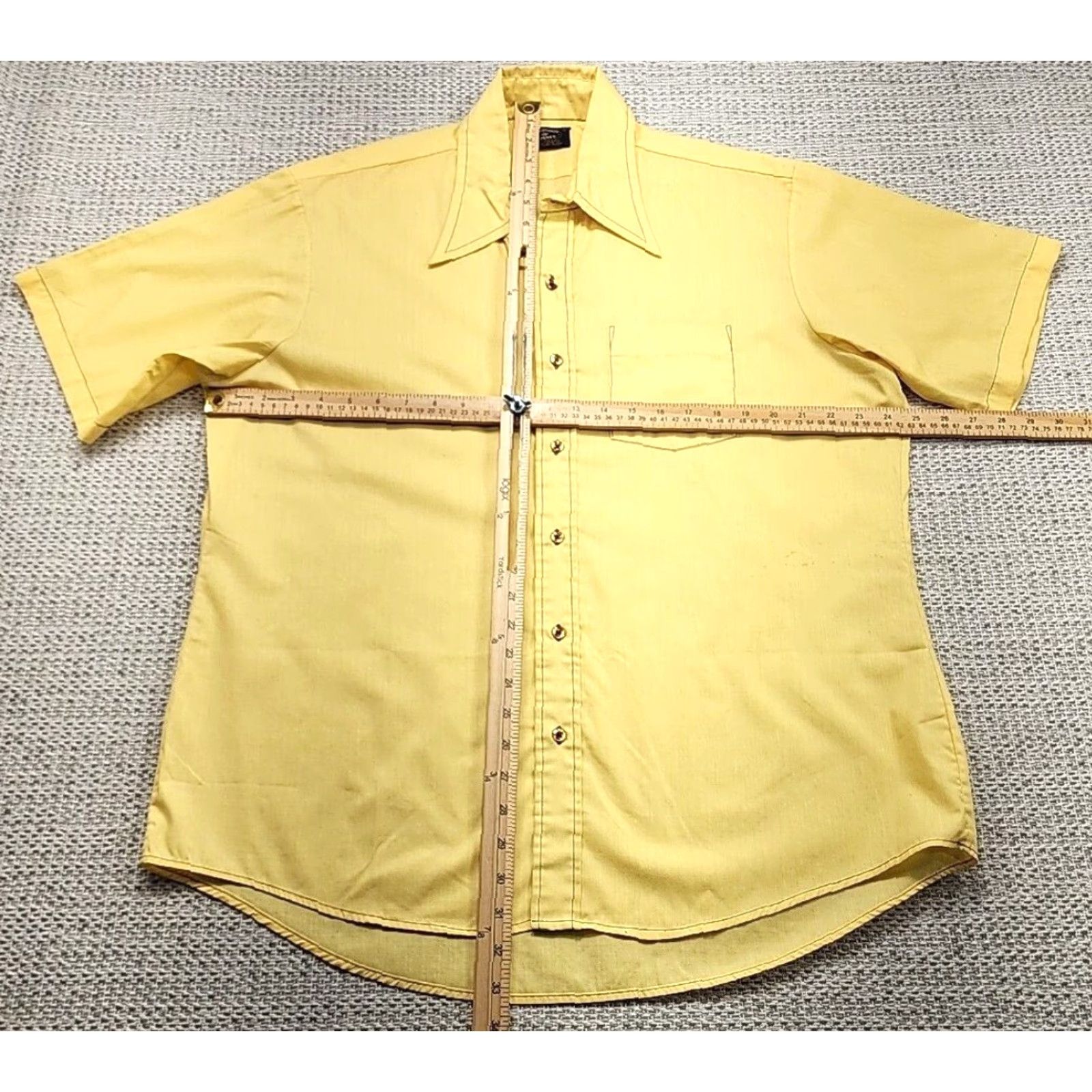 Penn VINTAGE TownCraft Penn Prest Shirt Mens XL 17.5 Long Sleeve Yellow 70s 80s Shirt Mens XL Yellow 70s 80s Size US XL / EU 56 / 4 - 7 Thumbnail