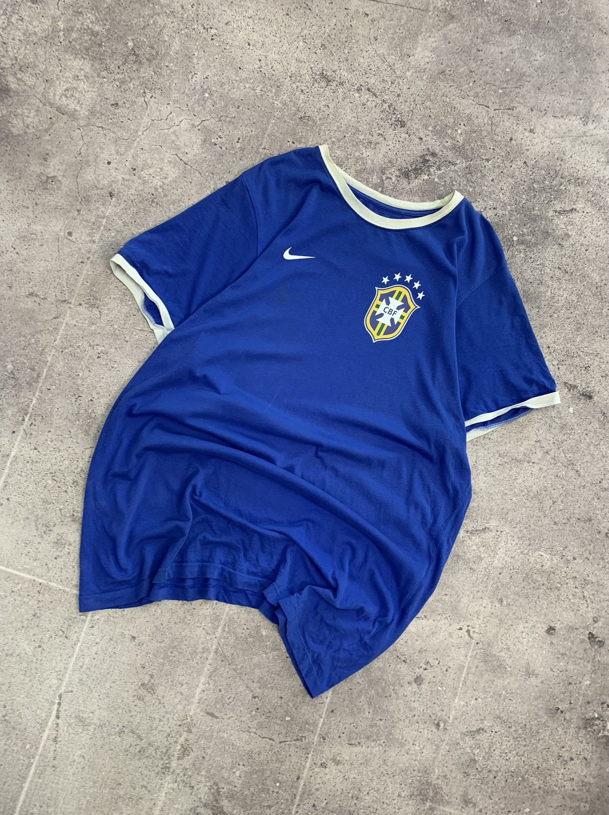 Nike × Vintage Vintage Y2K Blockcore Nike Brazil 1998-2000 soccer jersey Size US XXL / EU 58 / 5 - 2 Thumbnail