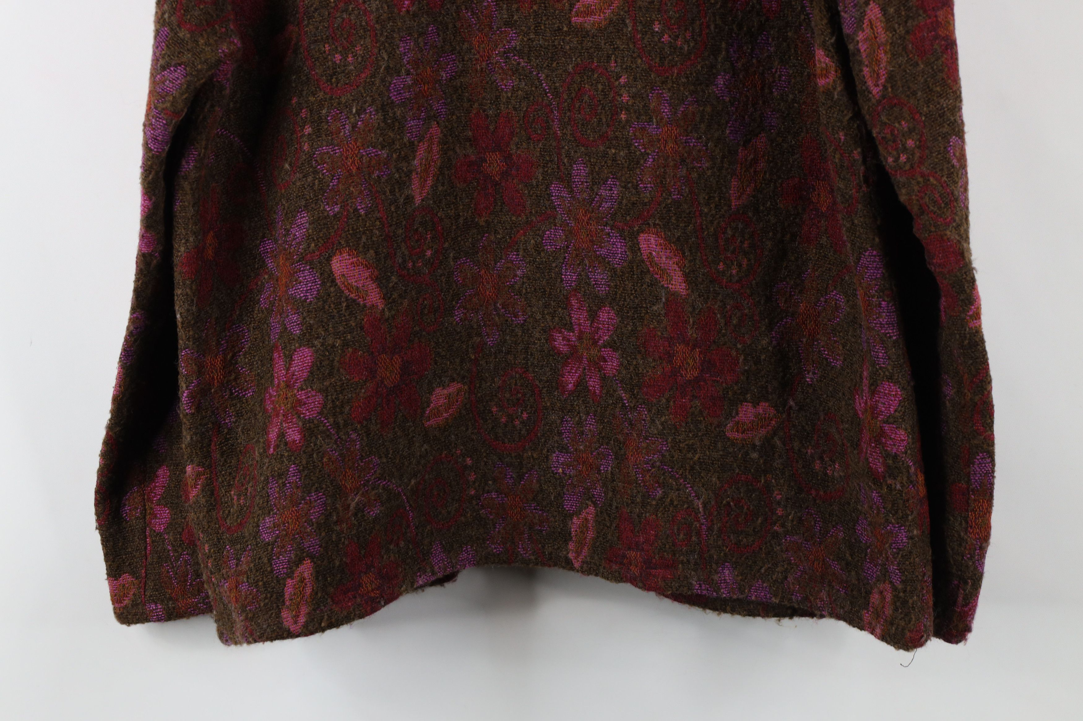 Vintage Vintage 90s Streetwear Knit Flower Sweater Blazer Jacket Size M / US 6-8 / IT 42-44 - 12 Thumbnail