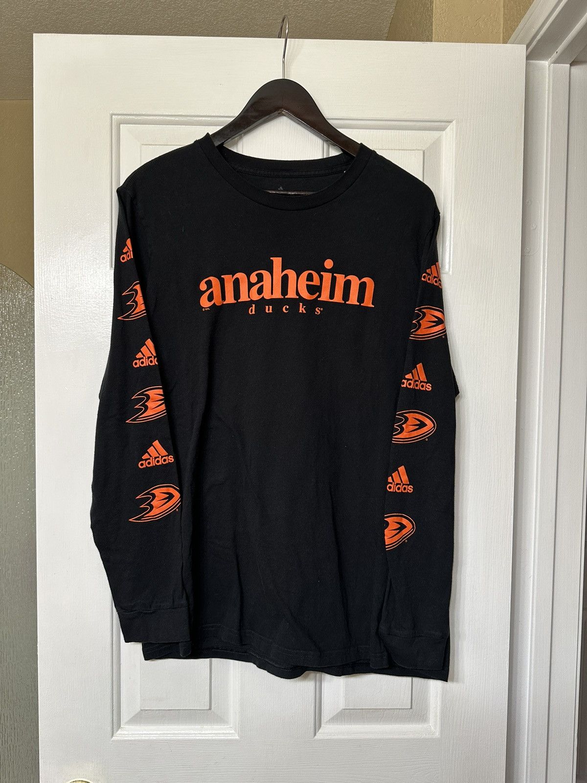Adidas NHL Anaheim Ducks Adidas Long Sleeve Shirt Amplifier Size US XL / EU 56 / 4 - 1 Thumbnail